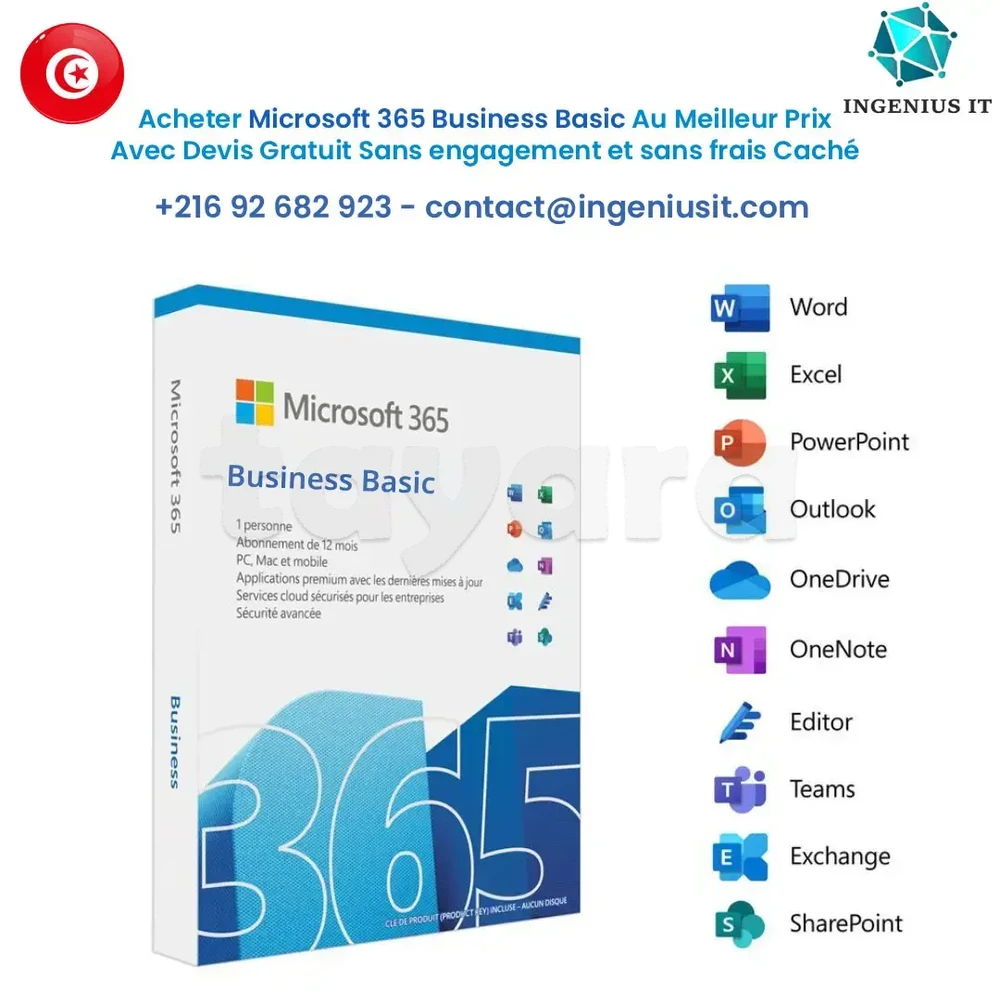 Microsoft 365 Business Basic Tunisie
