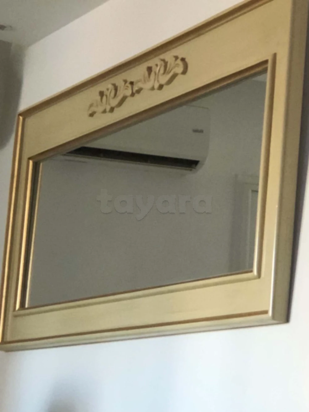 Grand miroir mural style classique chic – Cadre sculpté