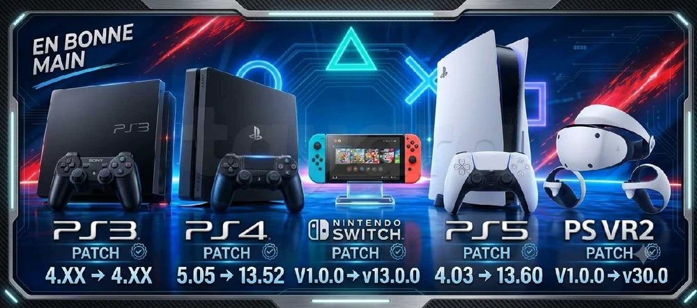 PATCH TOUS TYPES DE CONSOLE DE JEUX