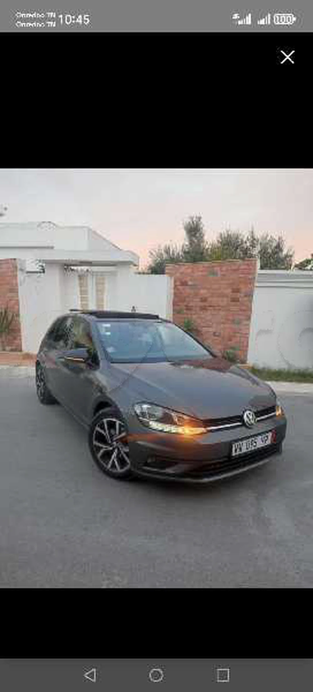 Carte voiture Volkswagen Golf