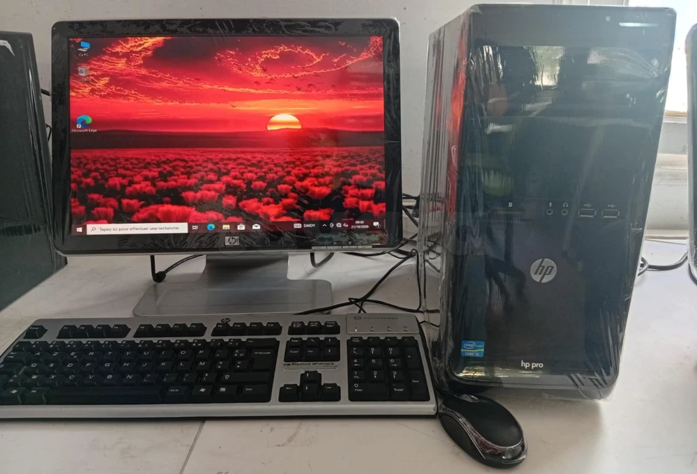 PC de Bureau HP Pro | Core i7-3770 | 8 Go RAM | Écran