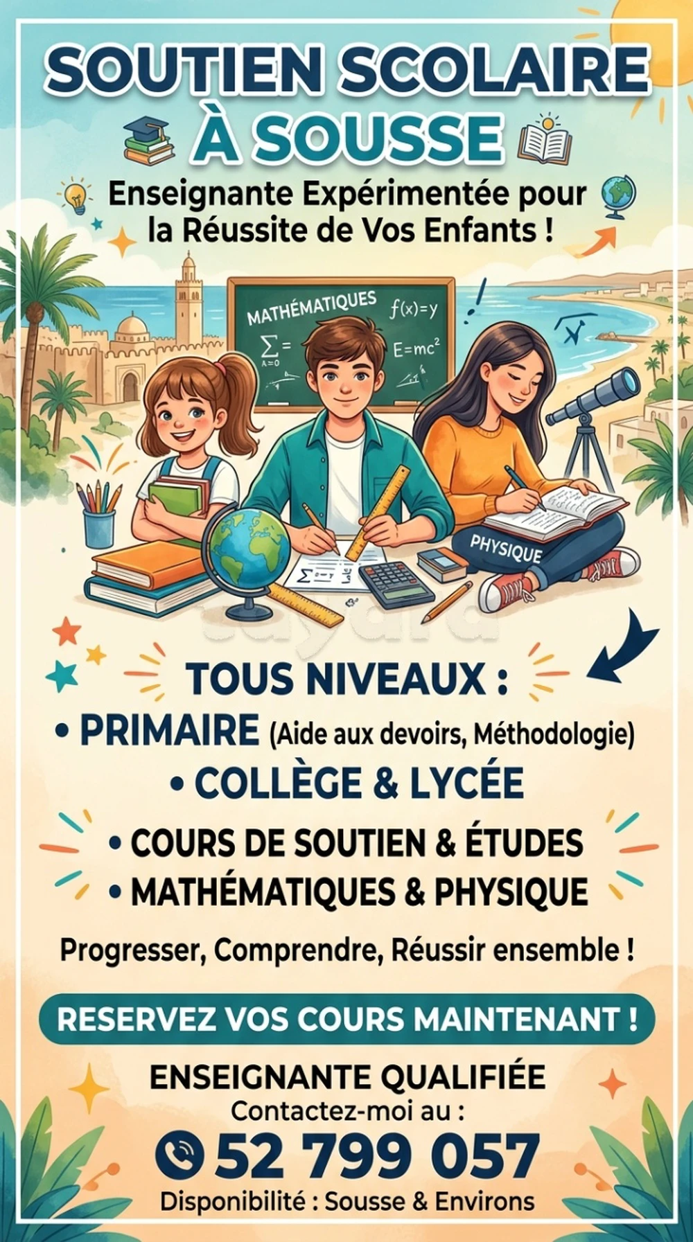 Études scolaires pour tous les niveaux