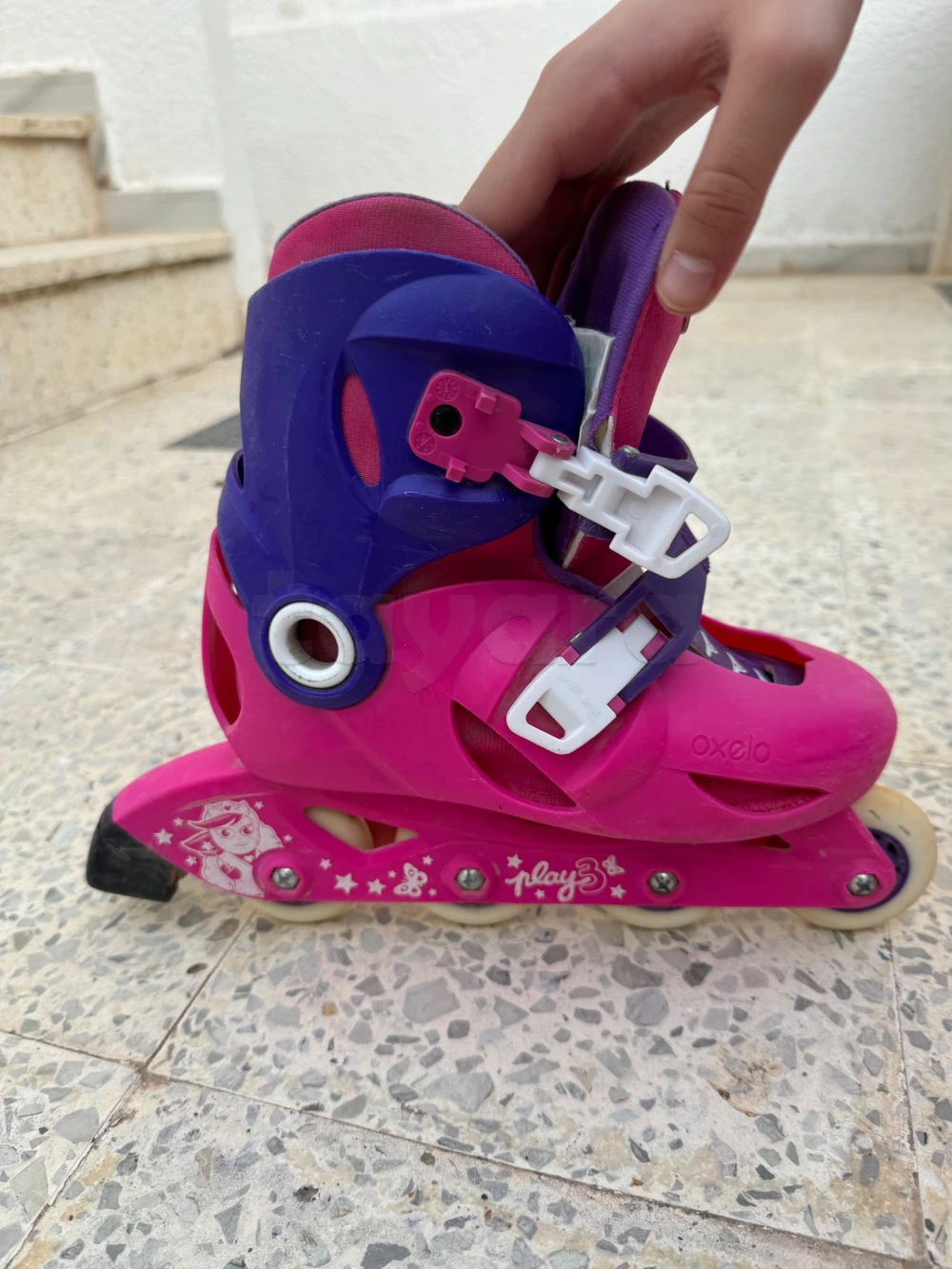Roller enfant play3 rose violet