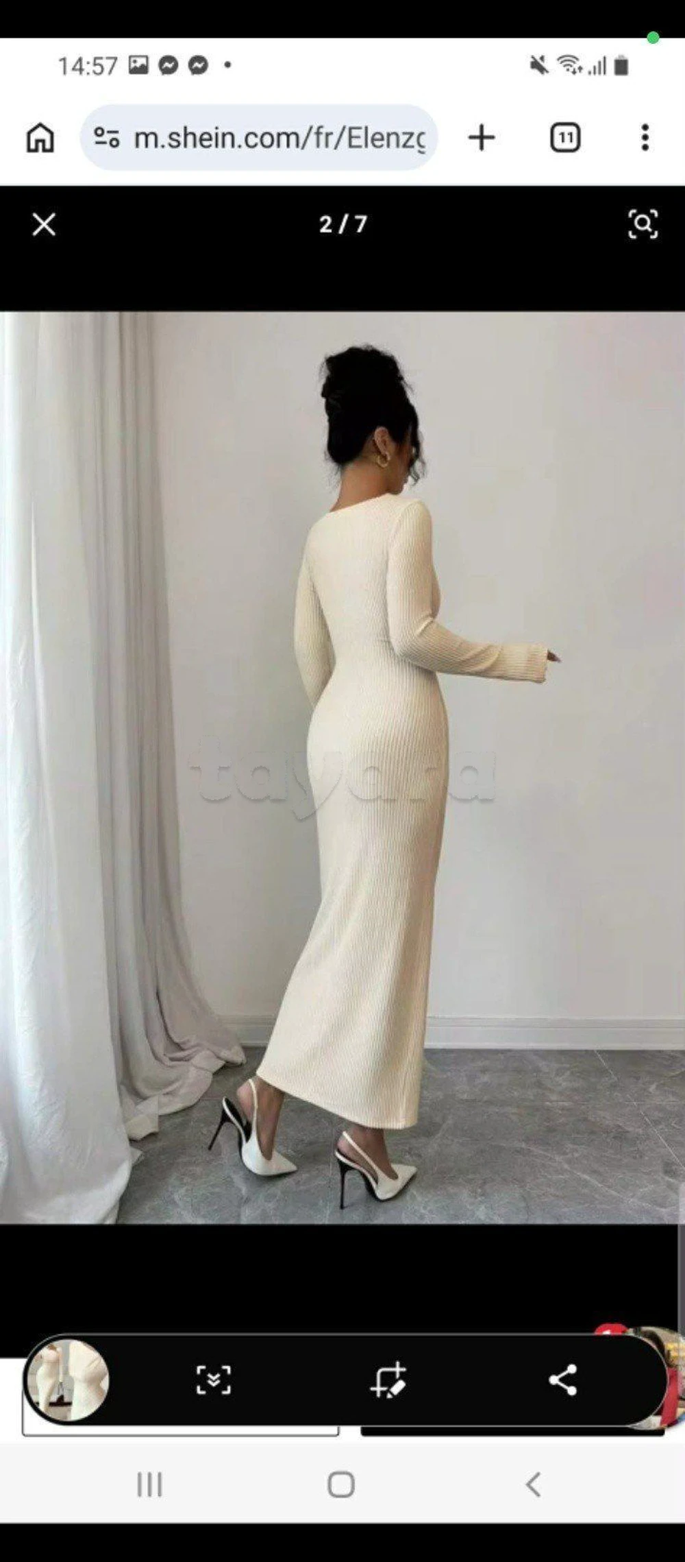 Robe moulante taille standard