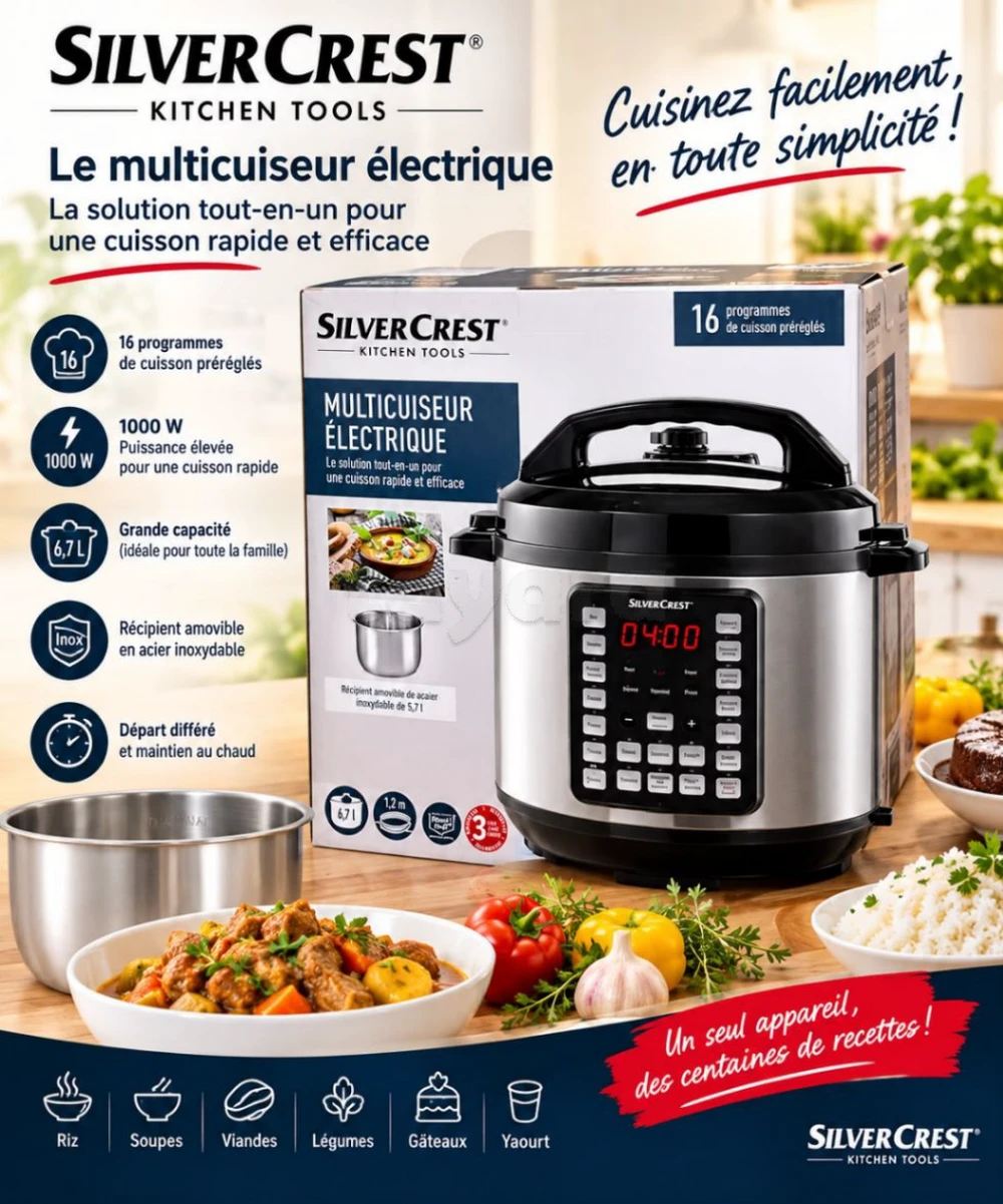 🍲✨ SILVERCREST – LE MULTICUISEUR QUI SIMPLIFIE VOTRE VIE ! ✨🍲