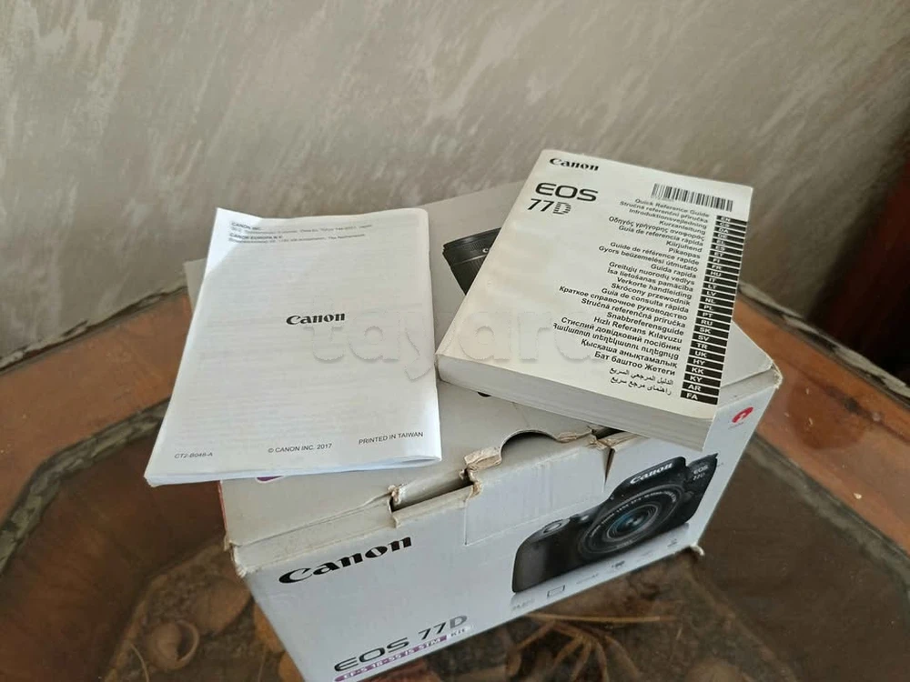 Kit complet canon 77d + 15-85mm(ne9bel echange)