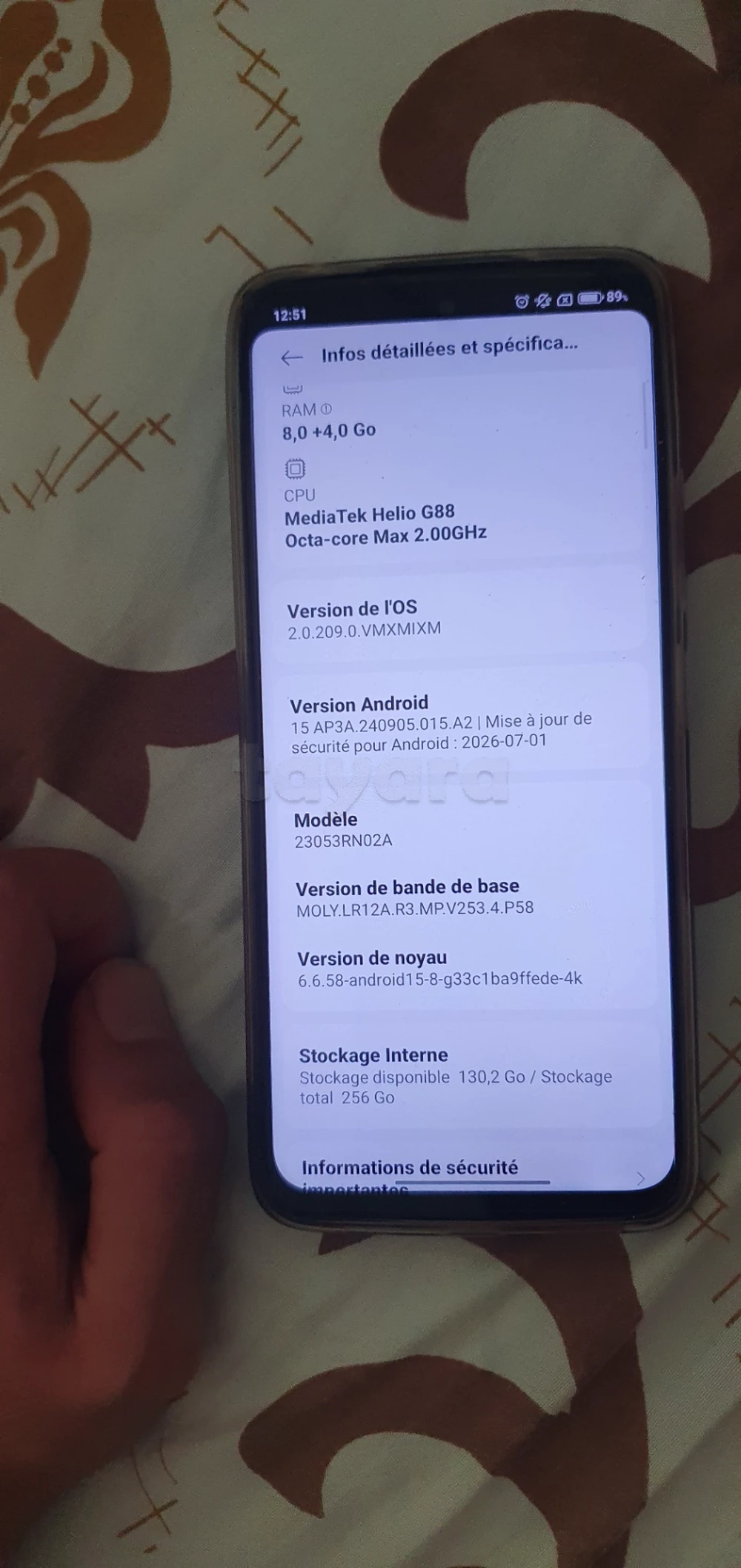Telephone redmi a vendre