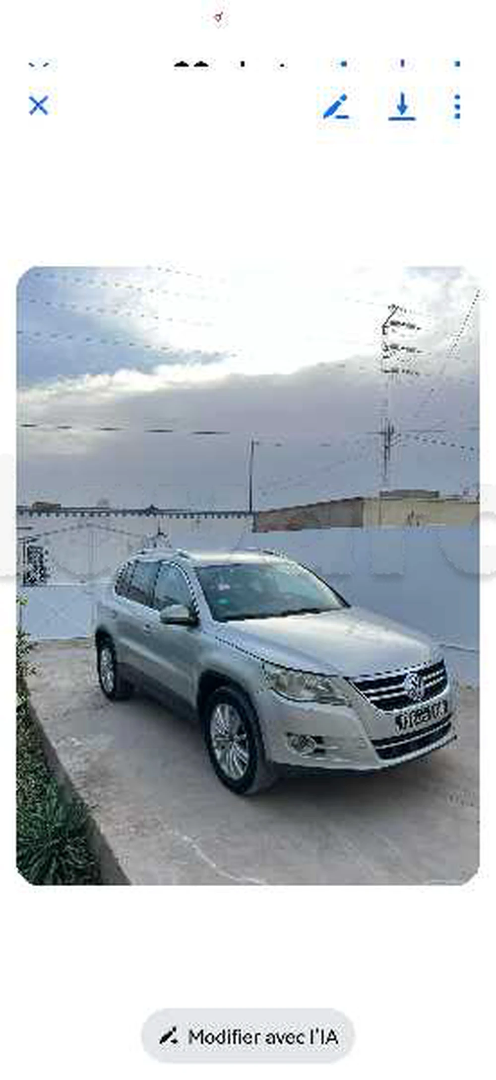 Carte voiture Volkswagen Tiguan