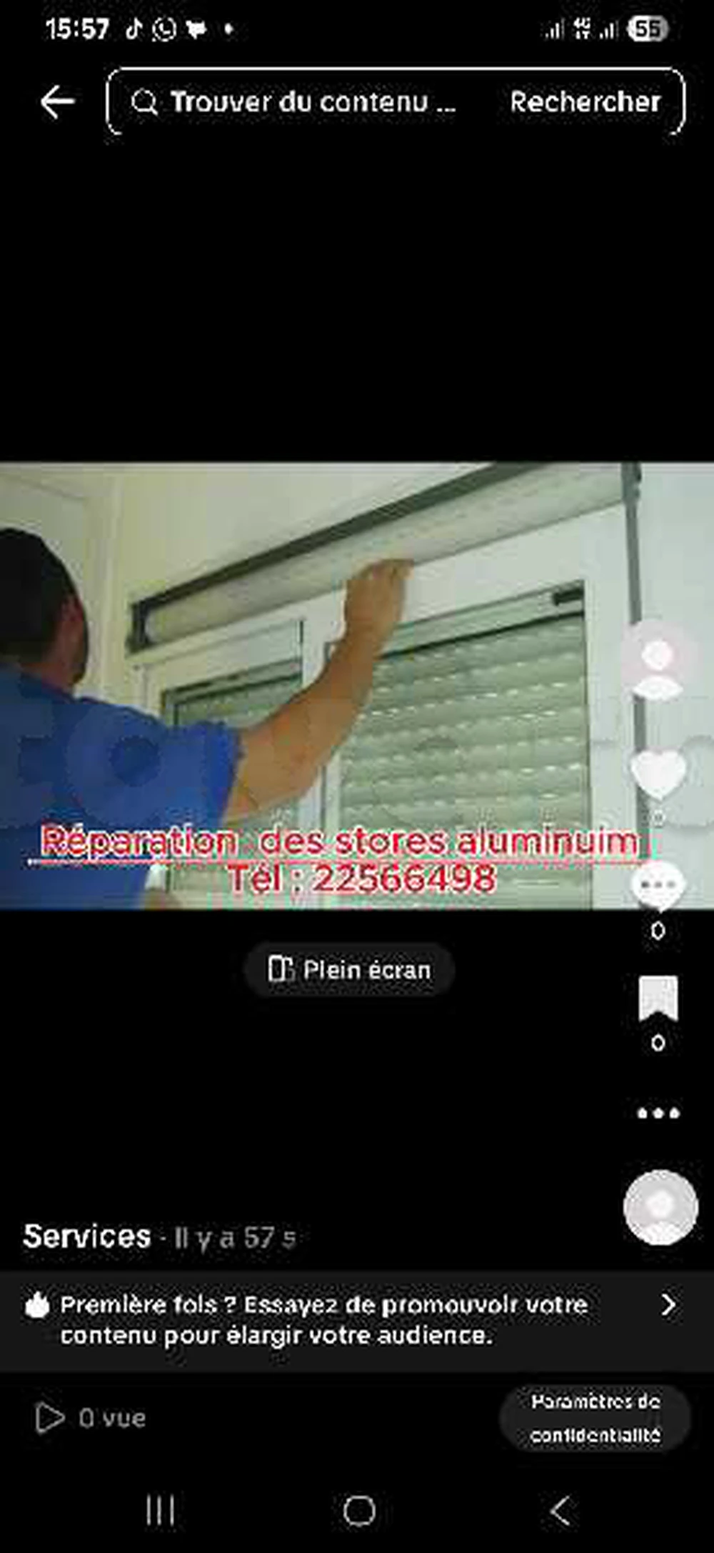 électricien et reparateur des stores aluminium