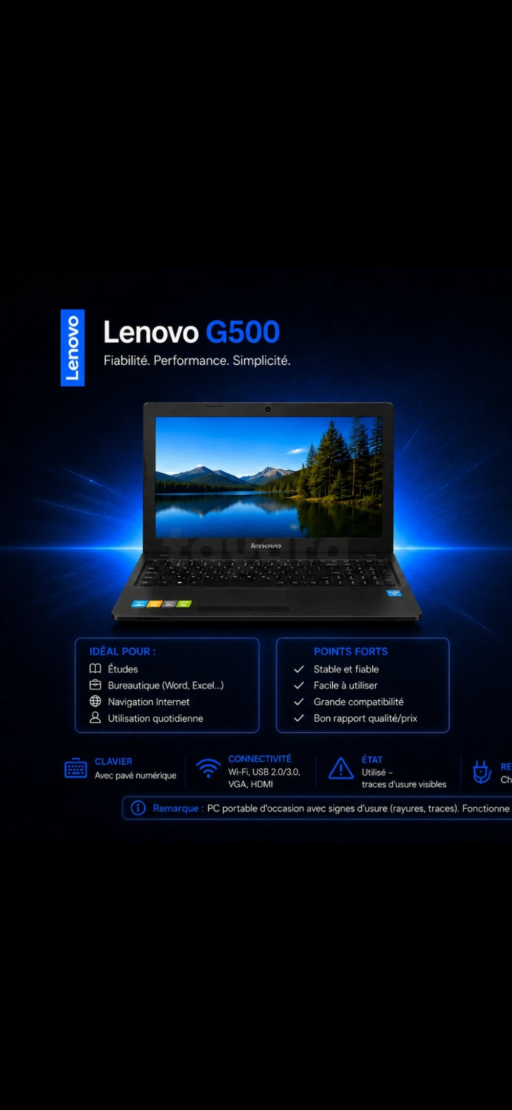 💻 Lenovo G500 – PC Portable ⚡