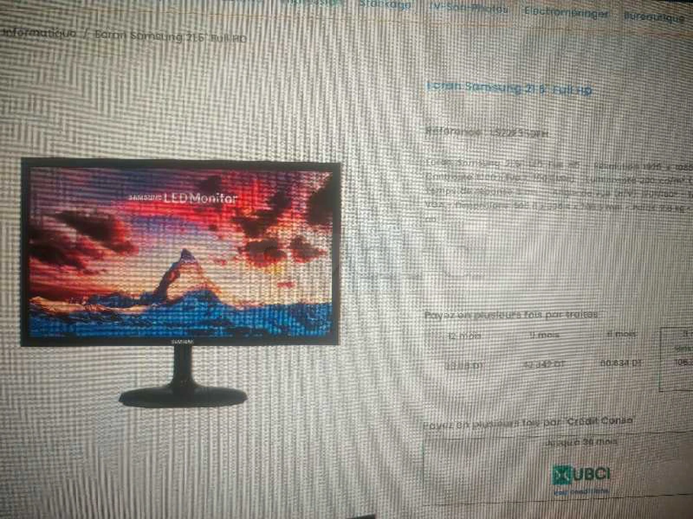 ecran samsung 21.5p