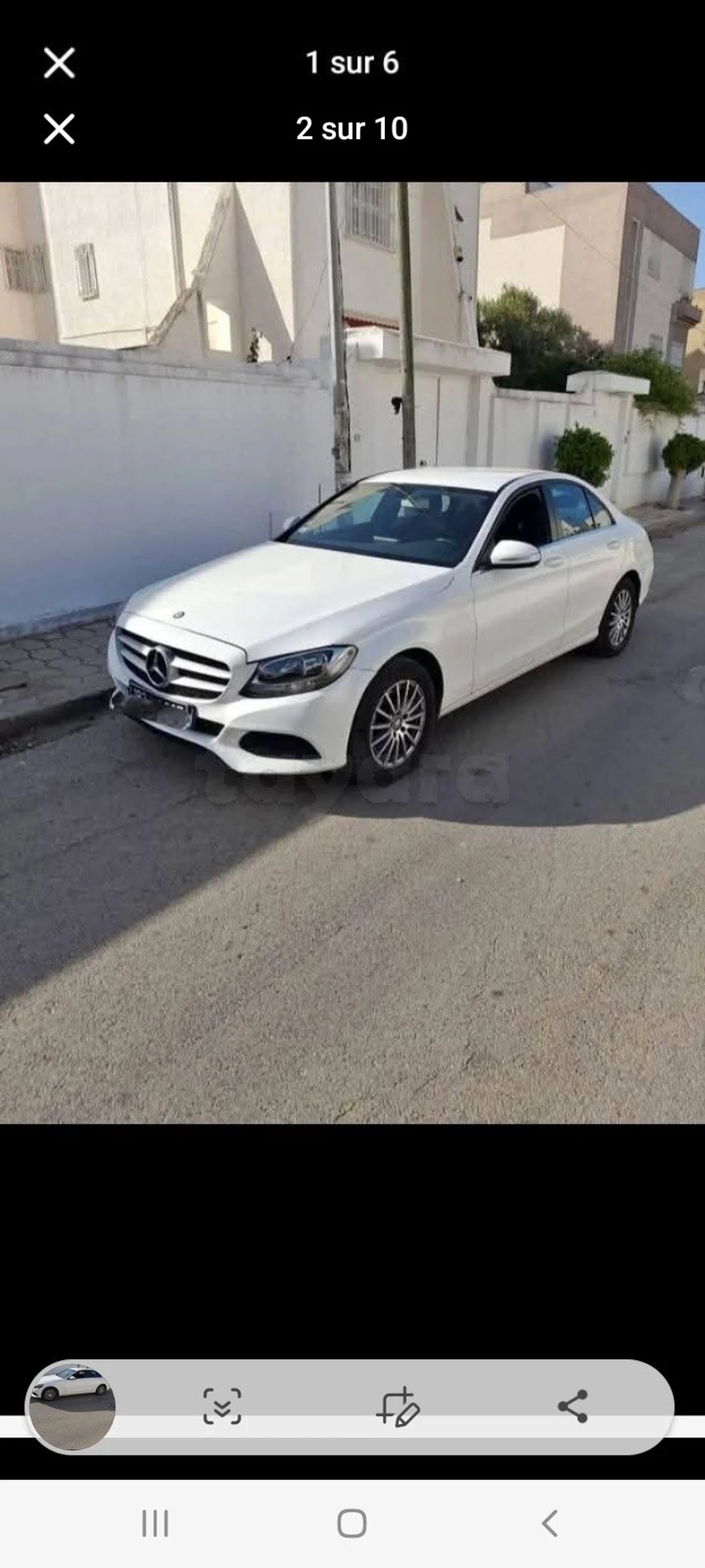 Carte voiture Mercedes-Benz Classe C