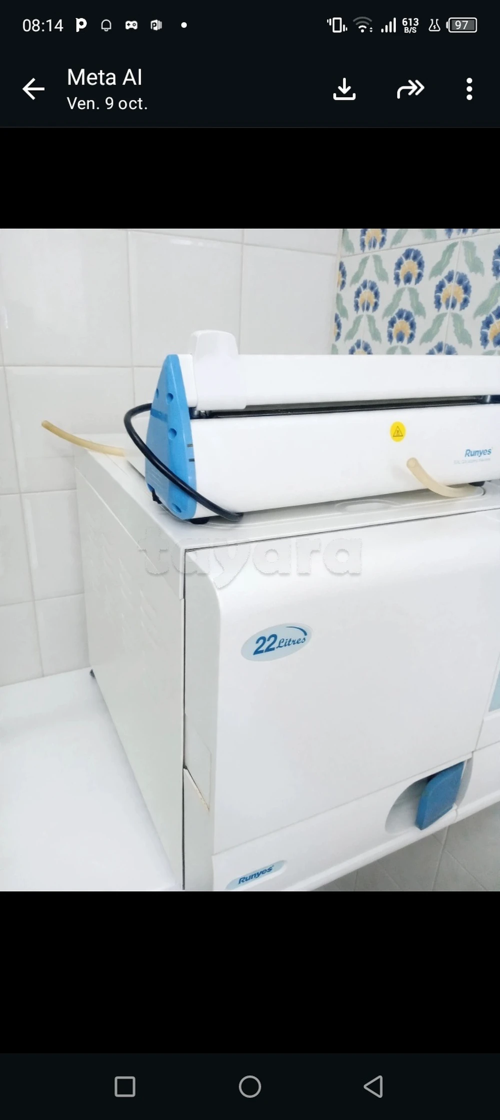 Autoclave Runyes 22 L + soudeuse Seal 120 - cabinet dentaire