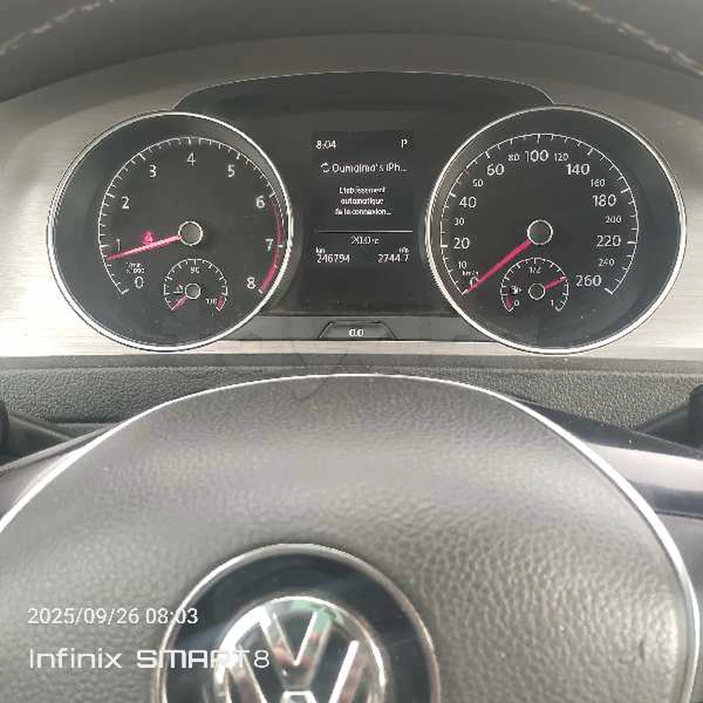 Carte voiture Volkswagen Golf 7