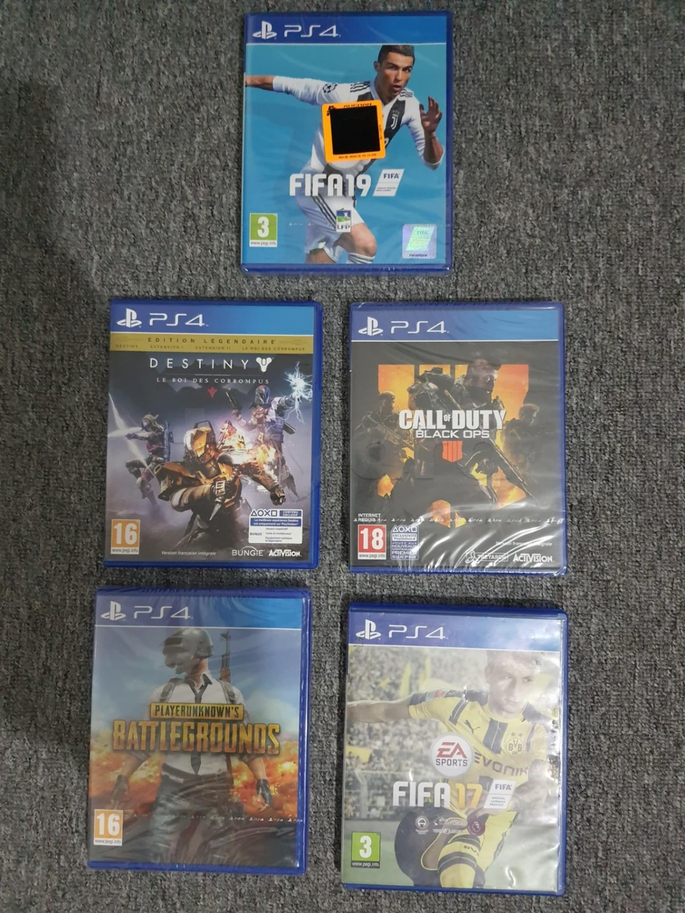 Lot de 21 jeux originaux pour Xbox One & PS4