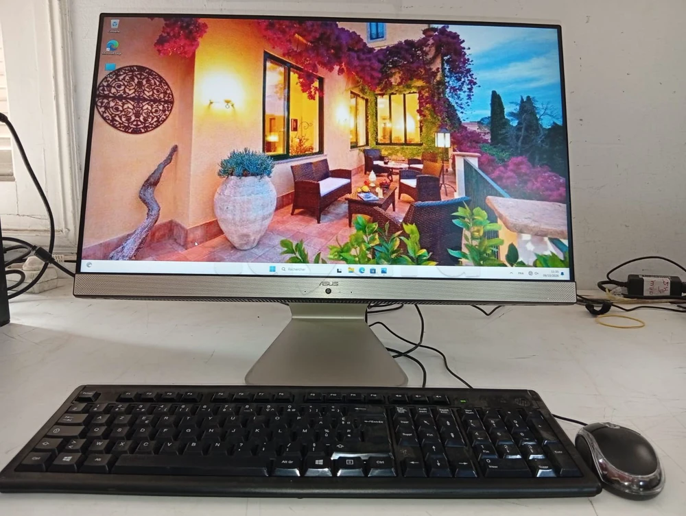 PC Tout-en-un ASUS Vivo AIO / AMD Athlon Silver 3050U 2.30 GHz / 4 Go RAM / Windows 11 / Clavier et Souris