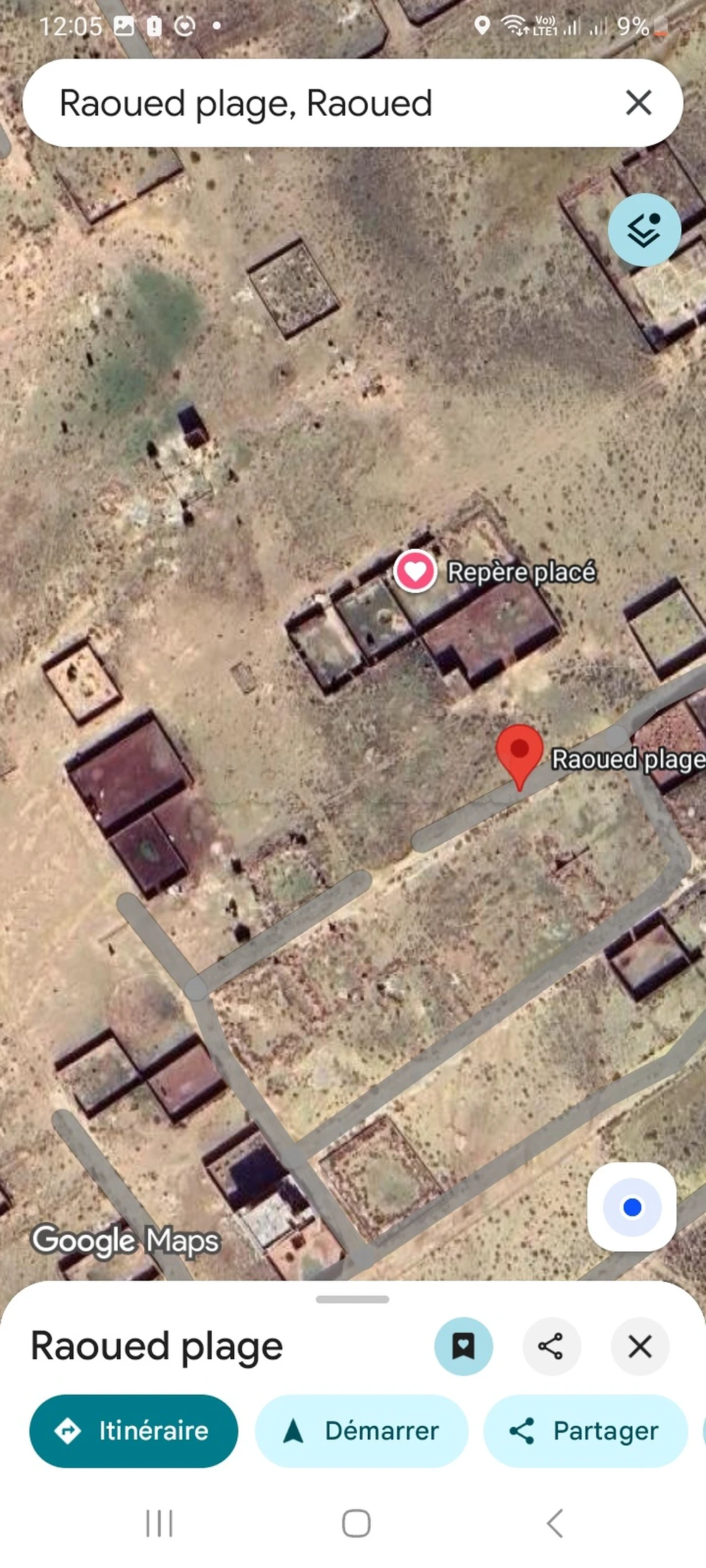 Vend terrain 748m2 à raoued