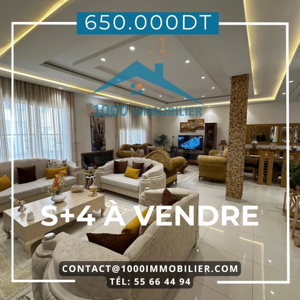 S+4 Etage de villa à Vendre