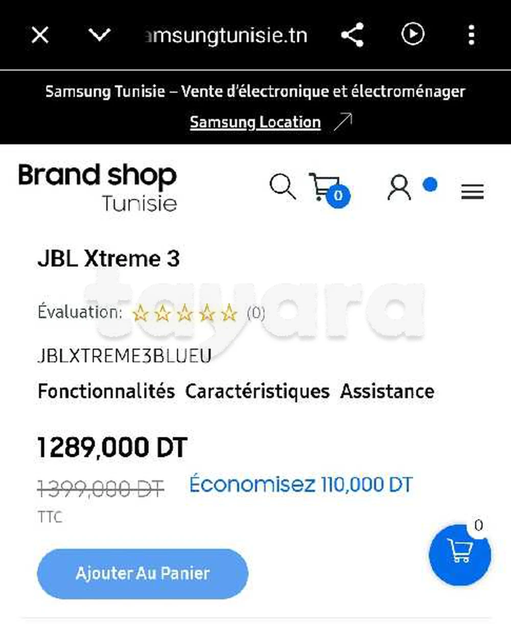 JBL EXTREME 3 NOIR IMPERMÉABLE importé de la suisse