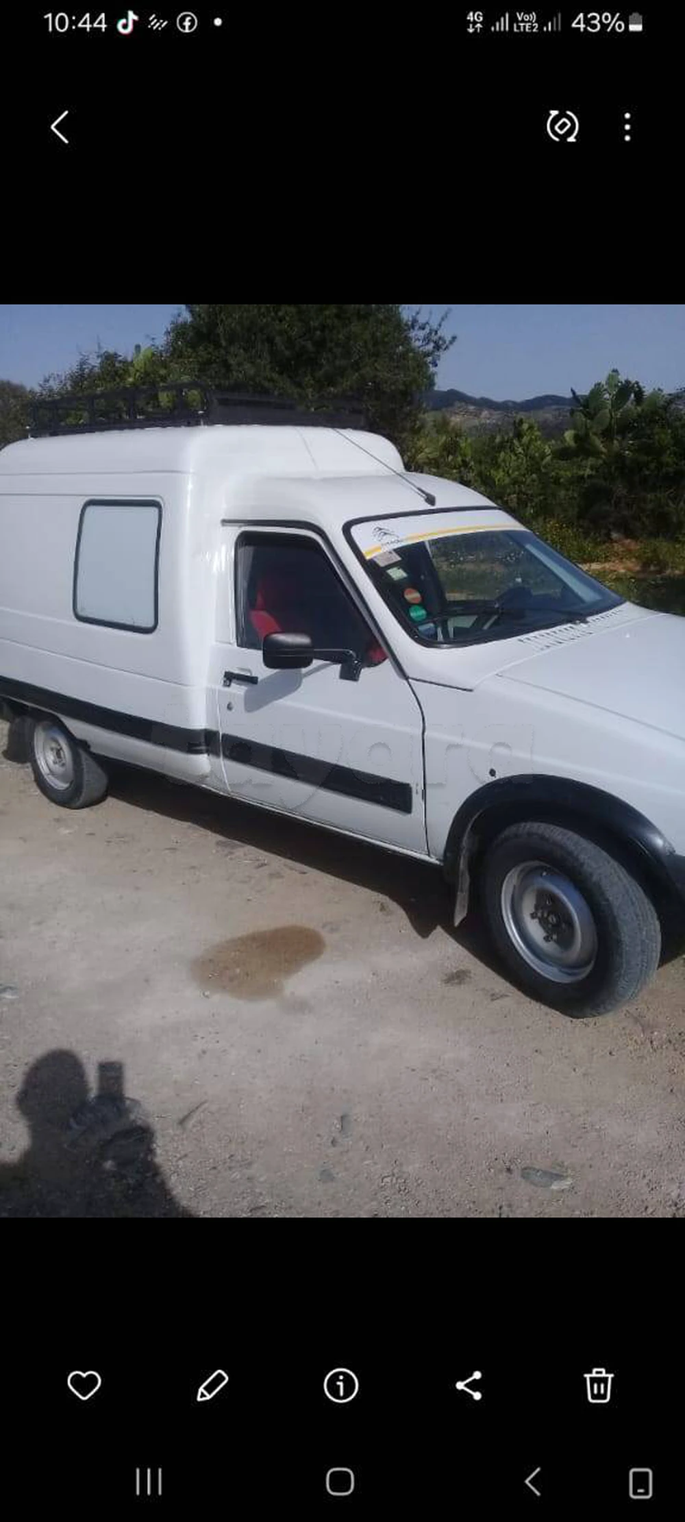 Carte voiture Citroen C15