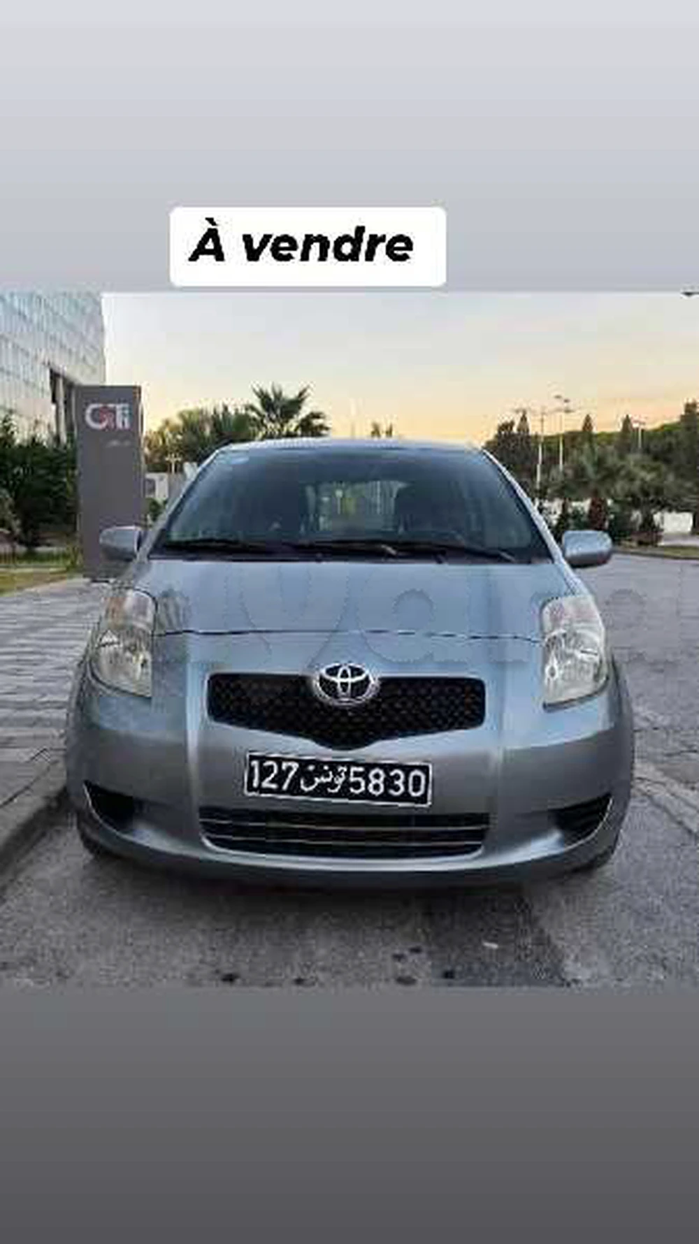 Carte voiture Toyota Yaris