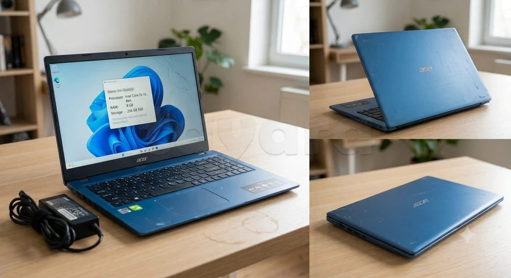 PC portable Acer Aspire couleur bleu i3 8g/ 256