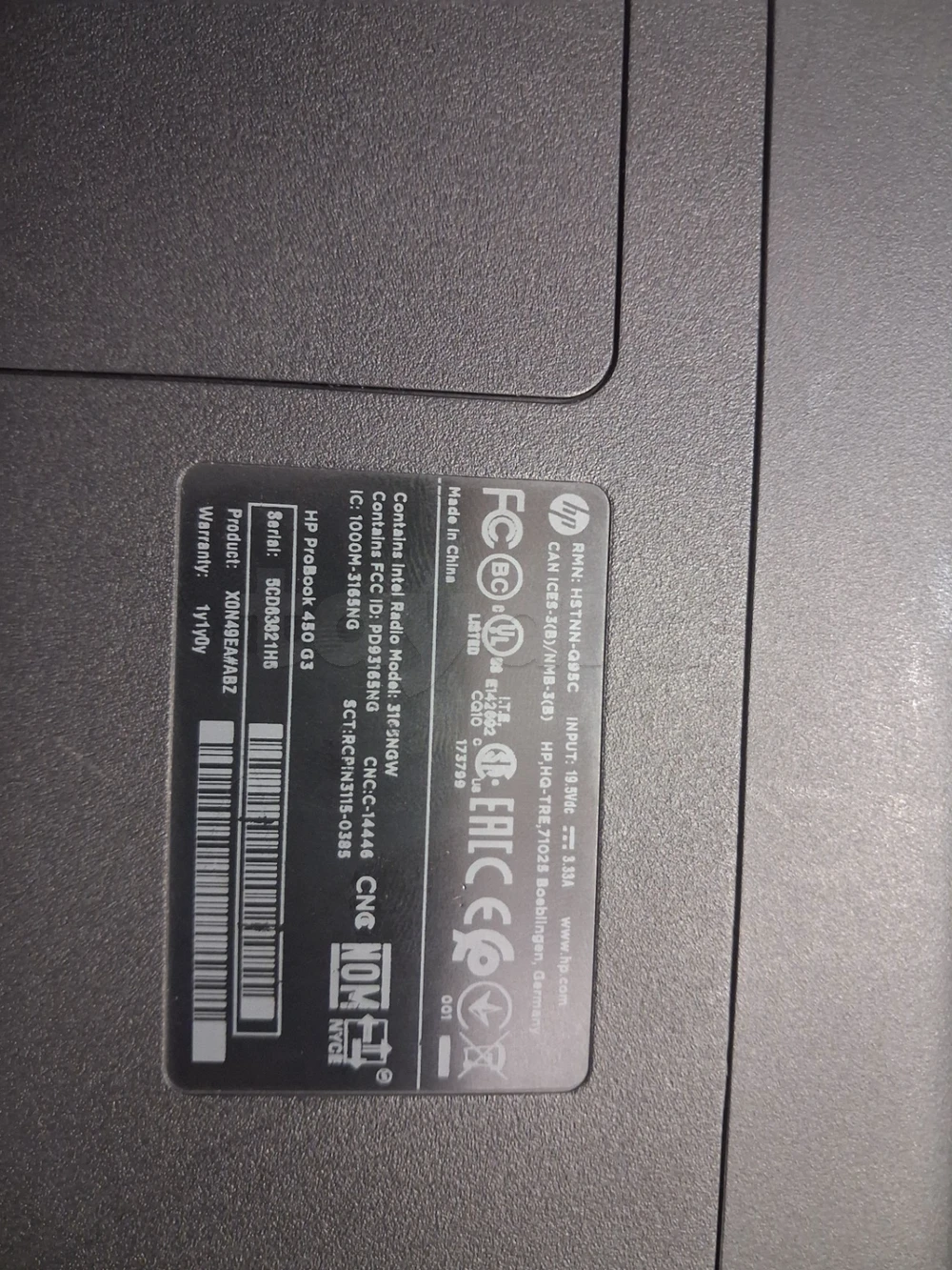 Pc portable HP
