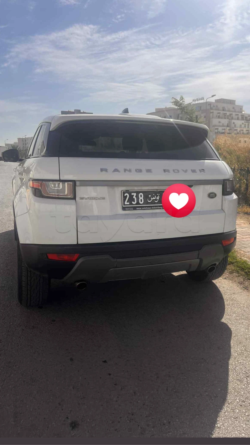 Carte voiture Land Rover Range Rover Evoque