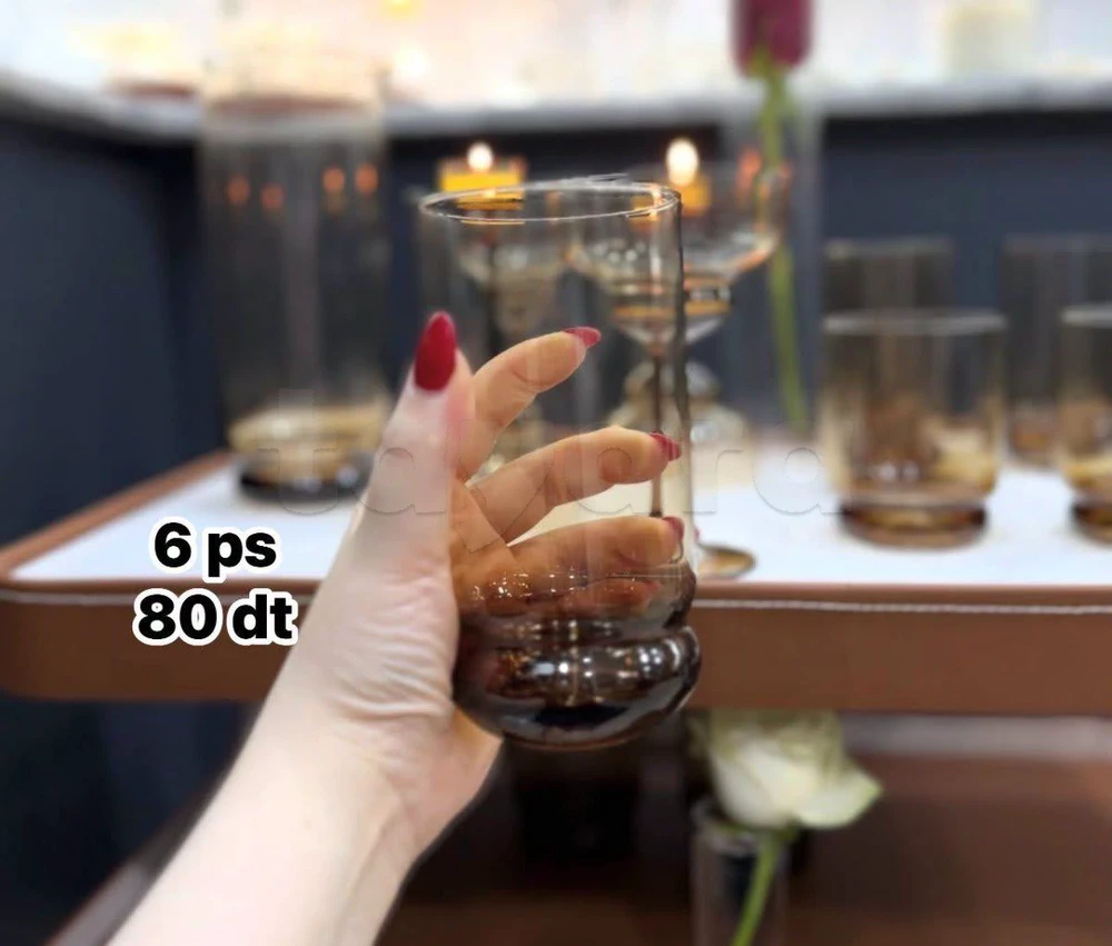 Verres en verre fumé