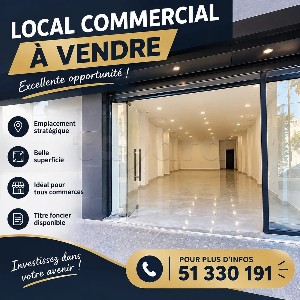 🏪 À VENDRE – FONDS DE COMMERCE À LA NOUVELLE MÉDINA