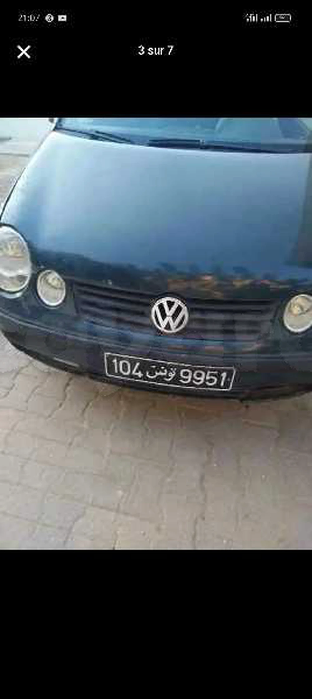 Carte voiture Volkswagen Polo