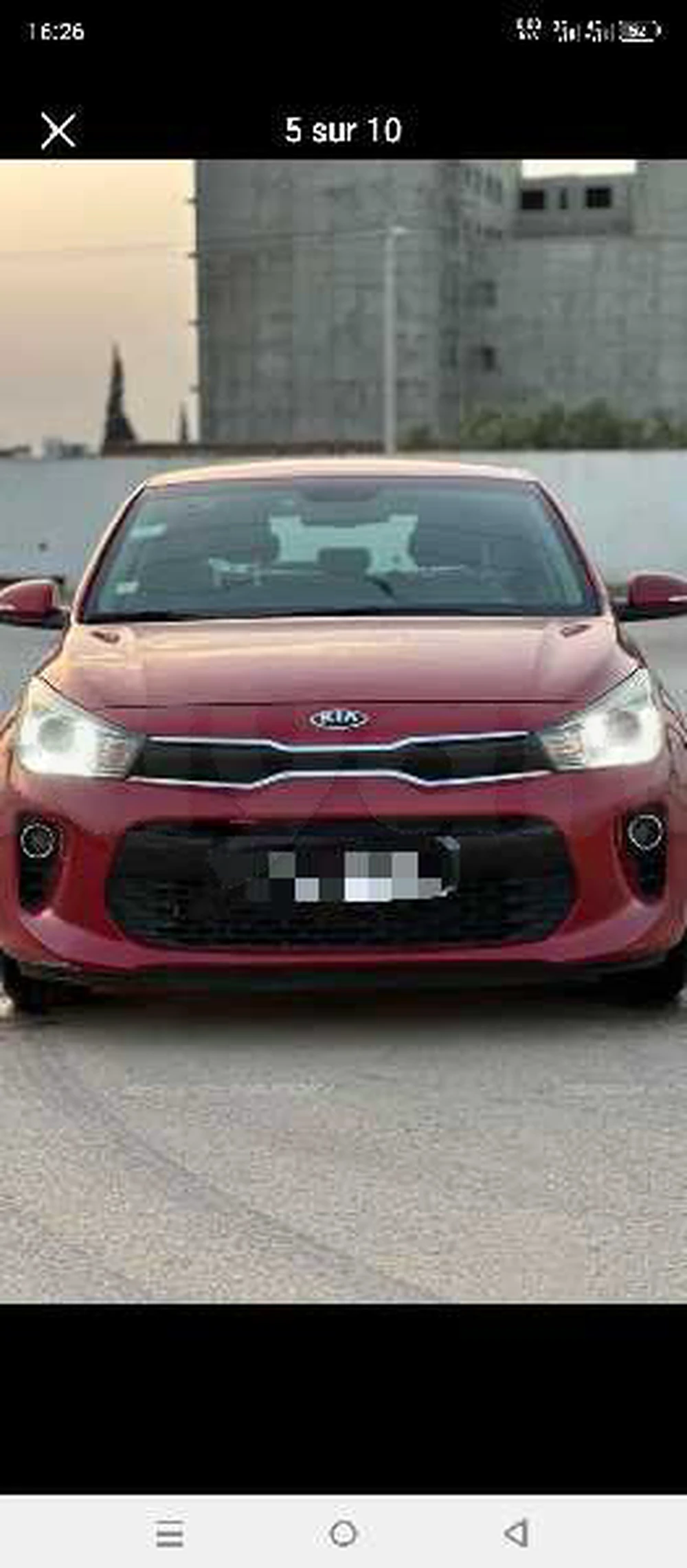 Carte voiture Kia Rio