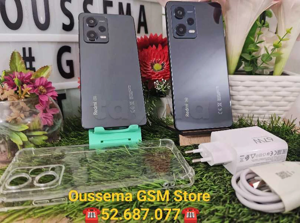 Xiaomi Redmi Note 12 Pro 5G {6+2/128go}Mediatek👿Dimensity 1080 neuf cacheté 
Tél:52687077📞