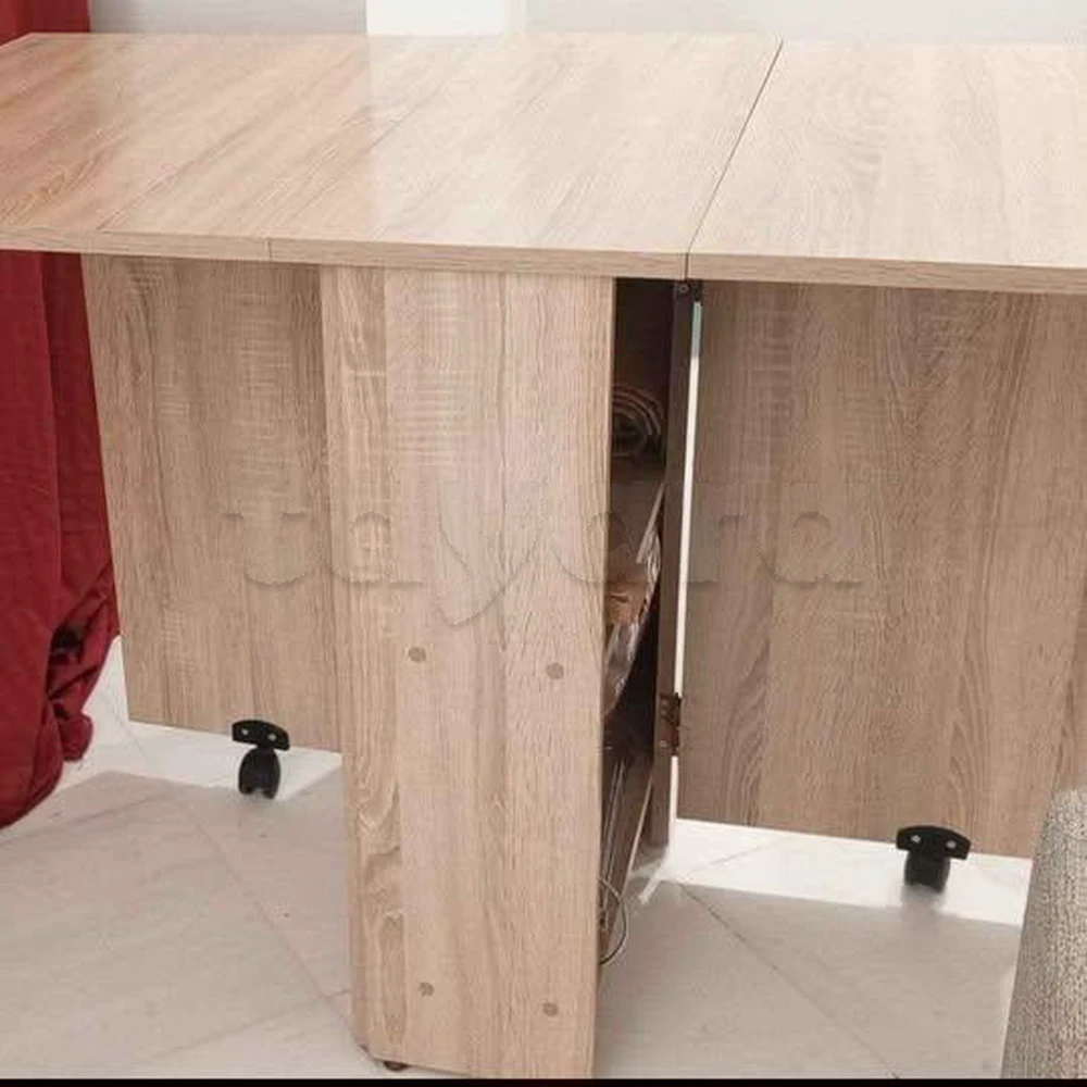 Table à manger pliable en MDF 2 à 6 personnes
