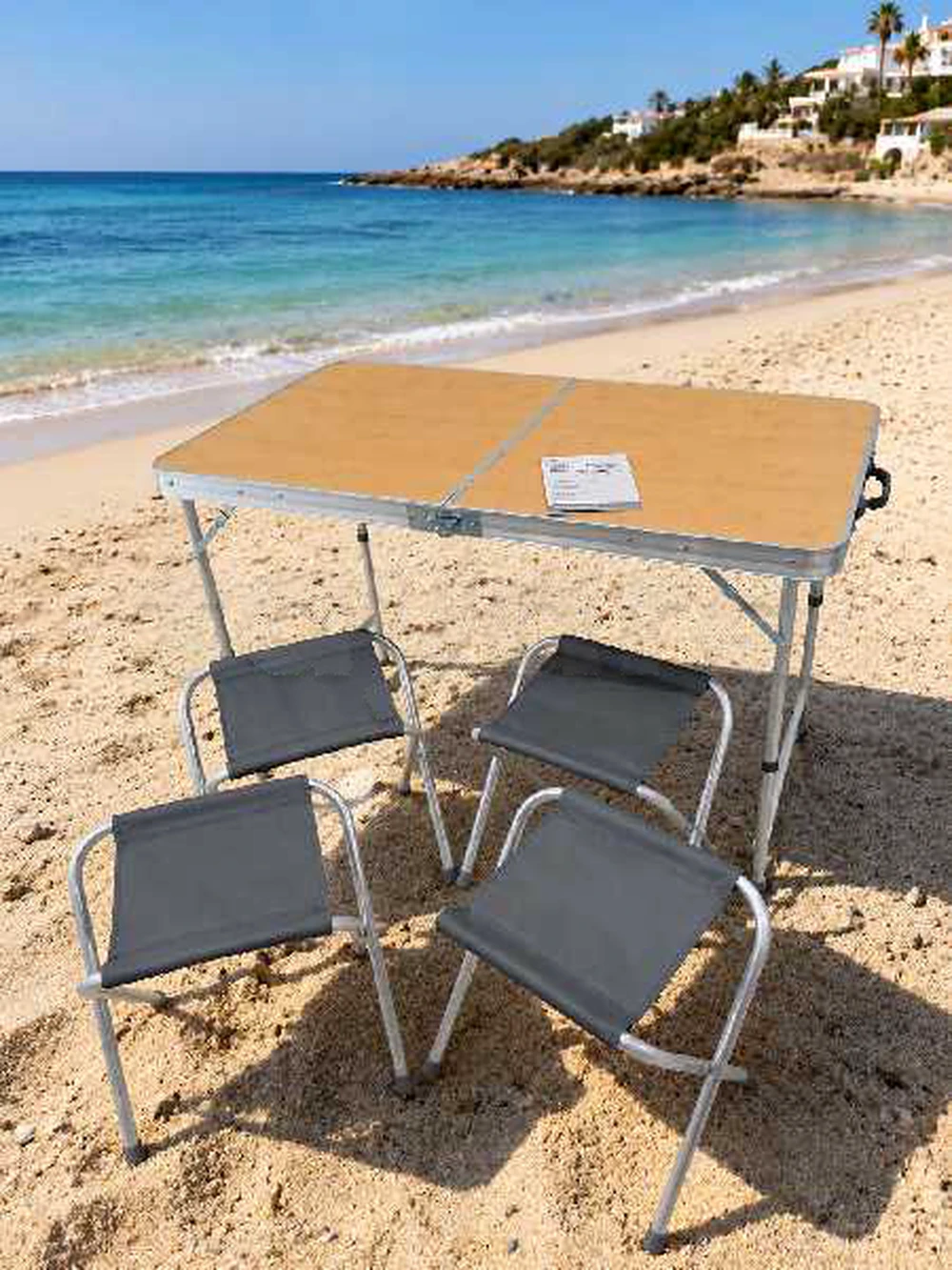 nouveau Table pliable avec 4 Tabouret pliantes importé
