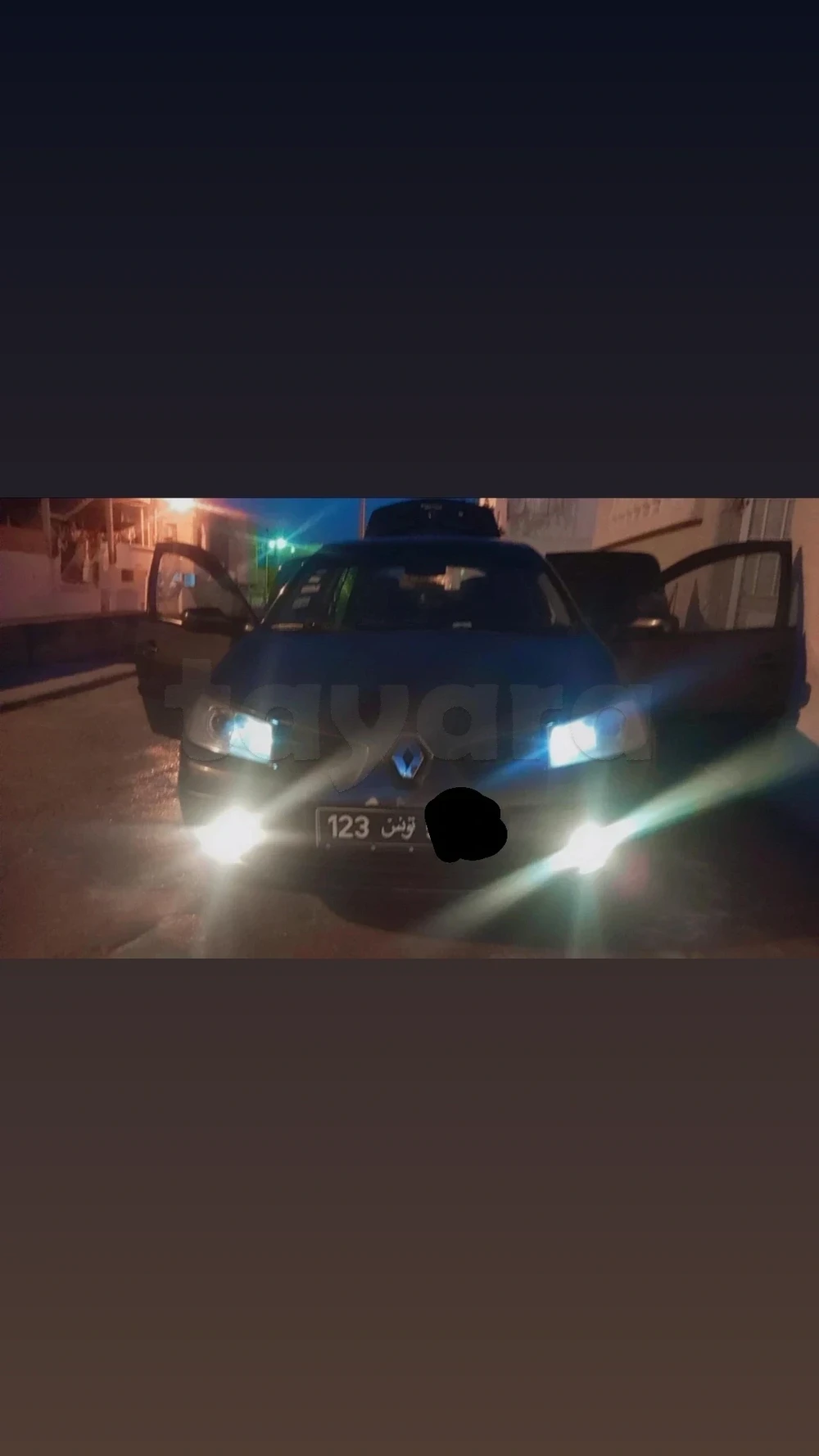 Carte voiture Renault Megane