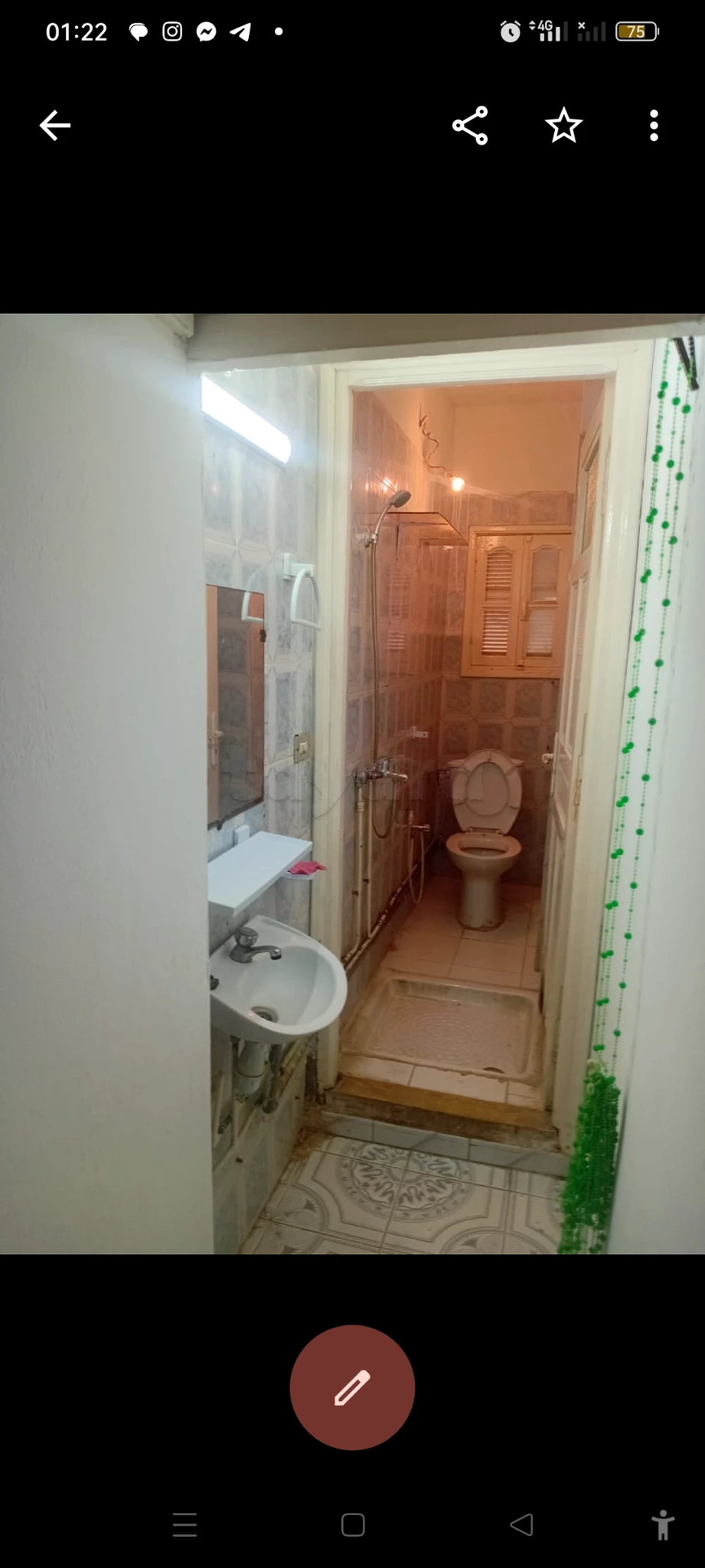 A louer maison 1 er étage bon voisinage