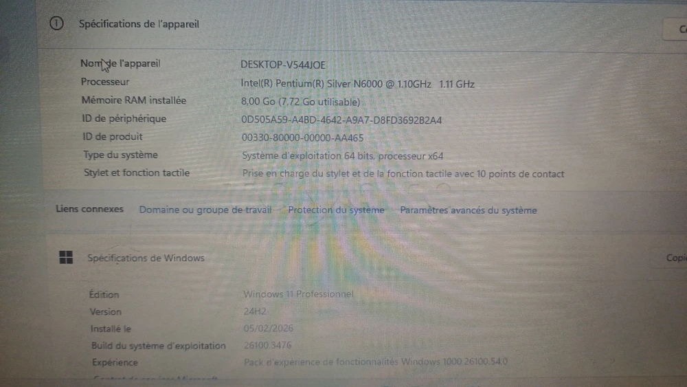 Un ordinateur prtable hp a vendre