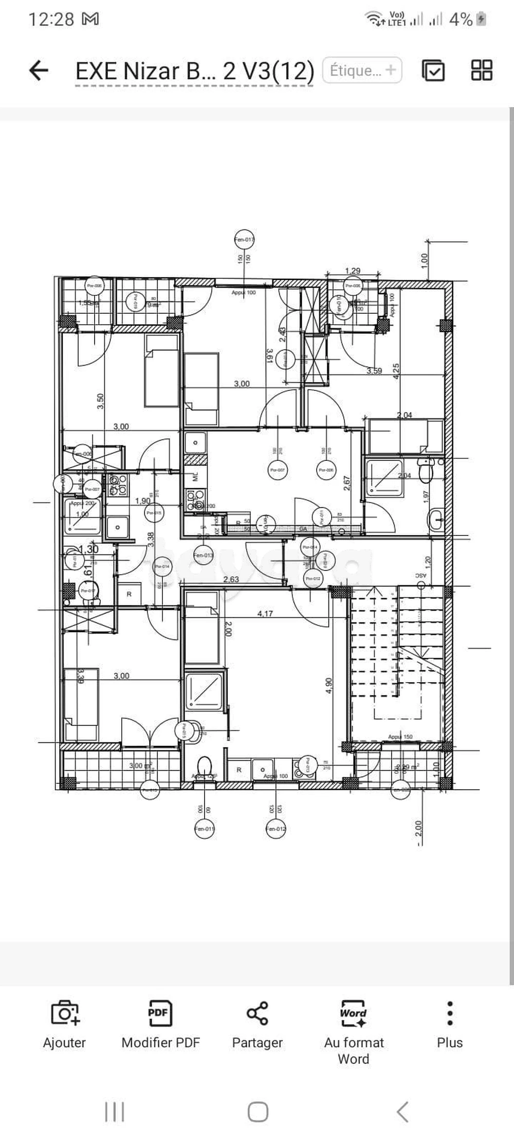 A louer appartement s+2 meublé ou non meublé avec balcon sur l'avenue principale à Ariana Soghra en face d'Esprit Tél : 20 378 062