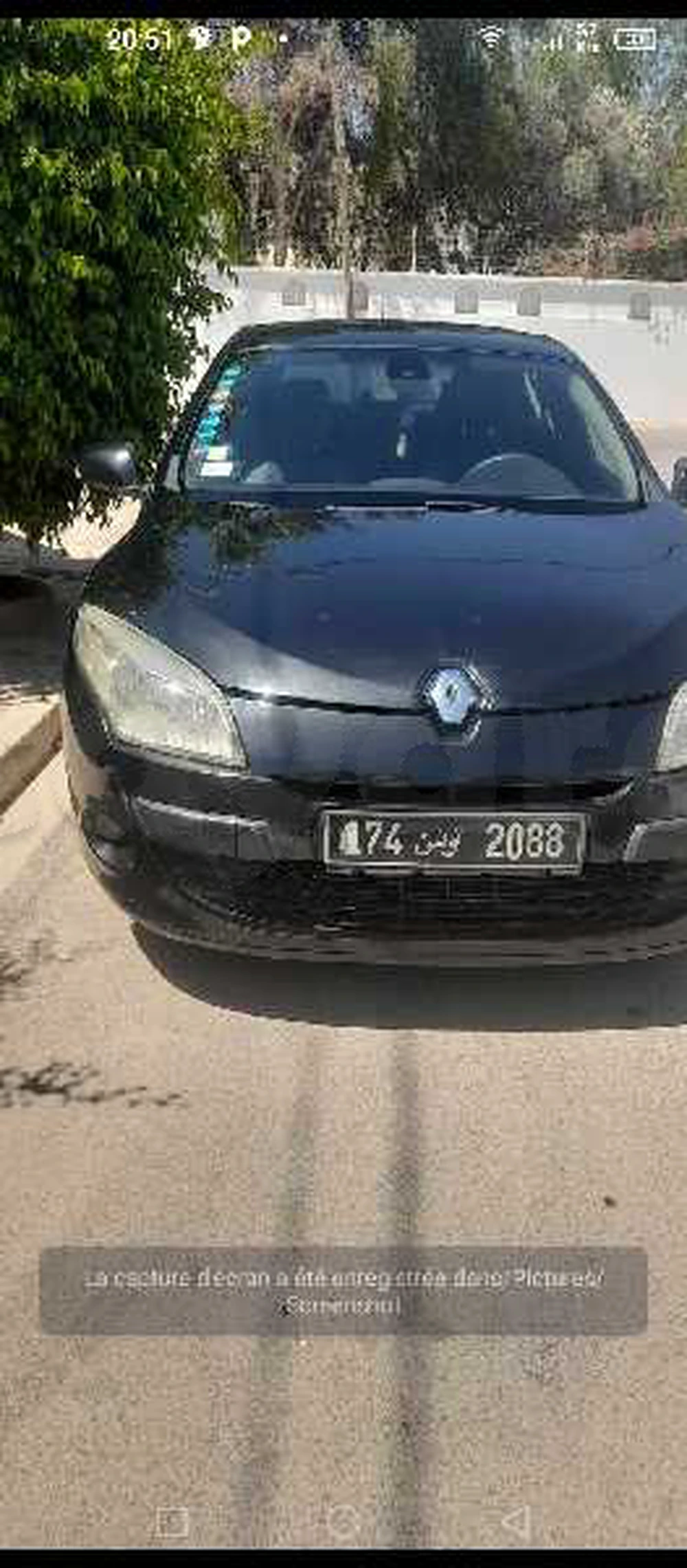 Carte voiture Renault Megane