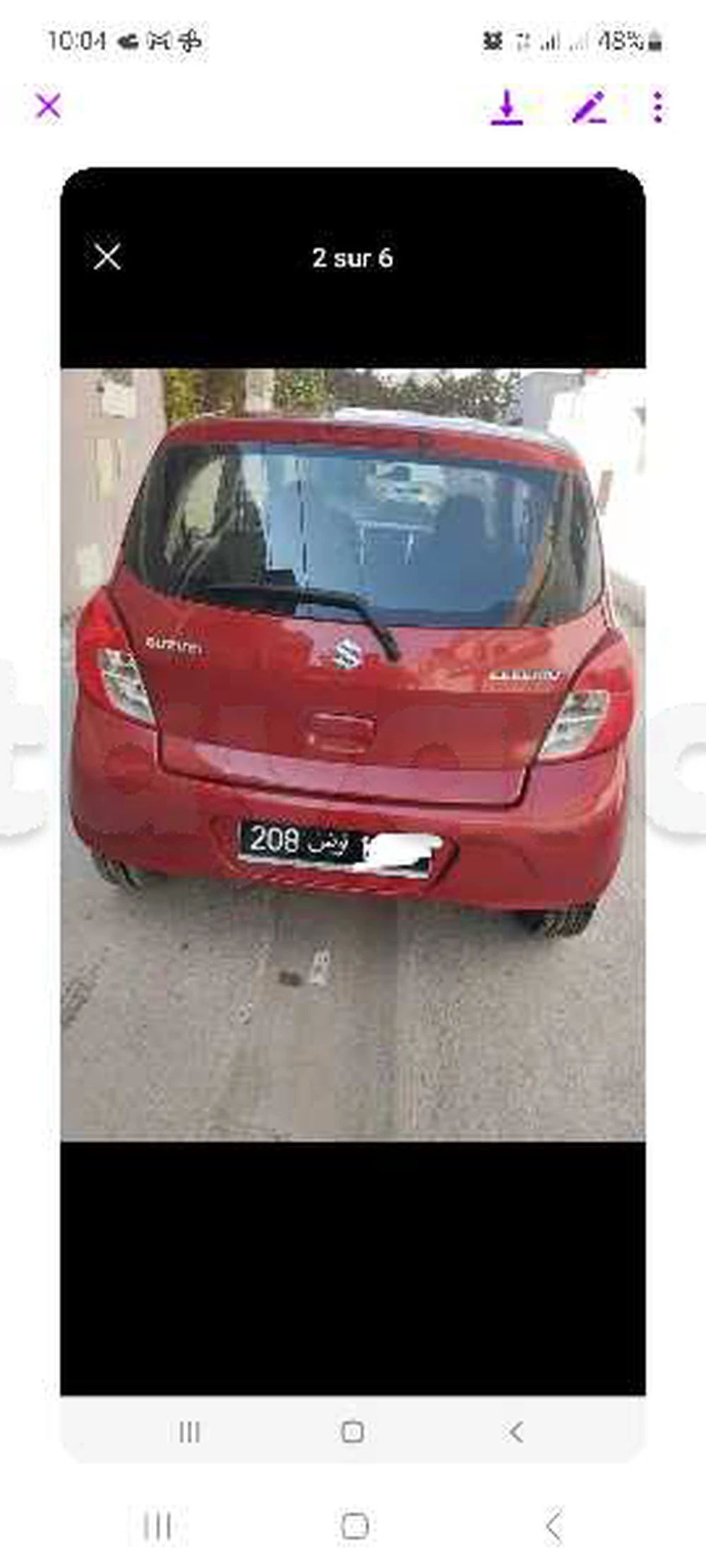 Carte voiture Suzuki Celerio