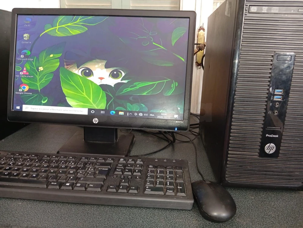 PC Bureau HP ProDesk Complet / Intel Core i3-6100 3.70 GHz (6ème Gén) / 8 Go RAM / Écran