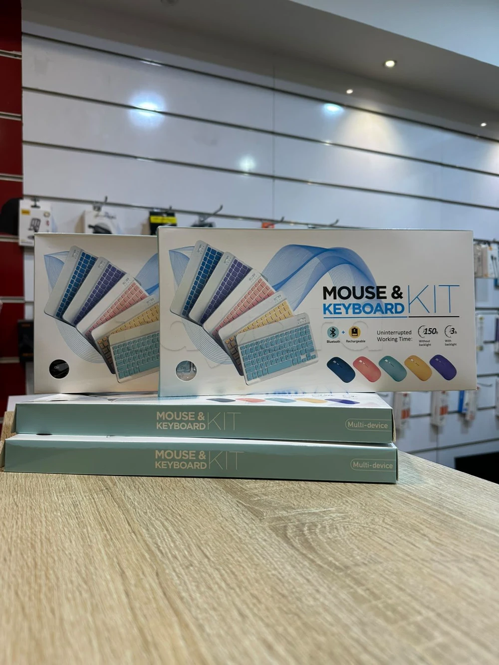 ✨ Pack Mini Clavier et Souris Bluetooth Rechargeable – Idéal pour tous vos appareils ! ✨