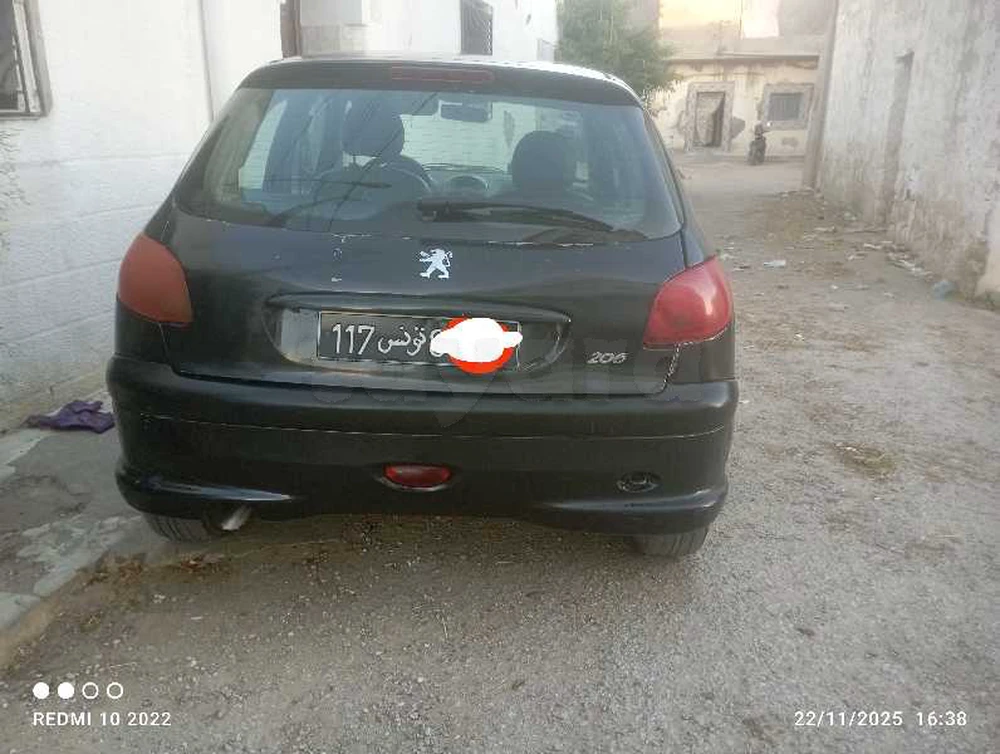 Carte voiture Peugeot 206