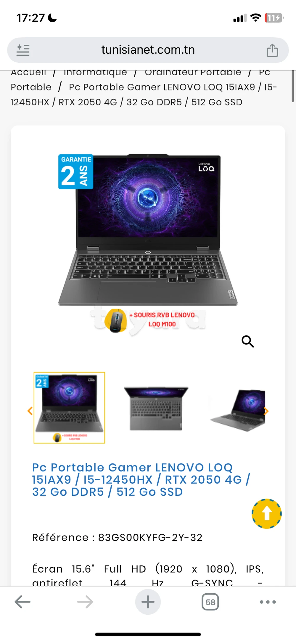 Laptop lenovo loq