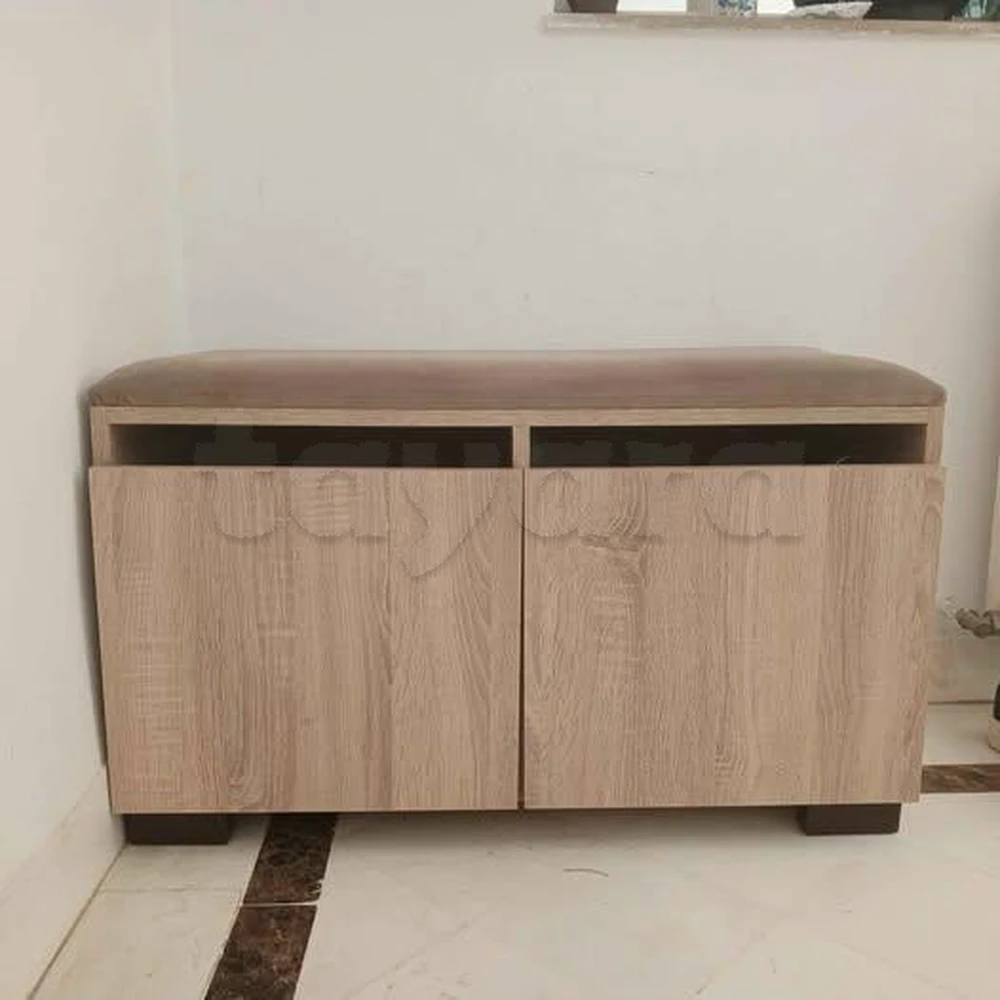 Banc à chaussures en MDF stratifié