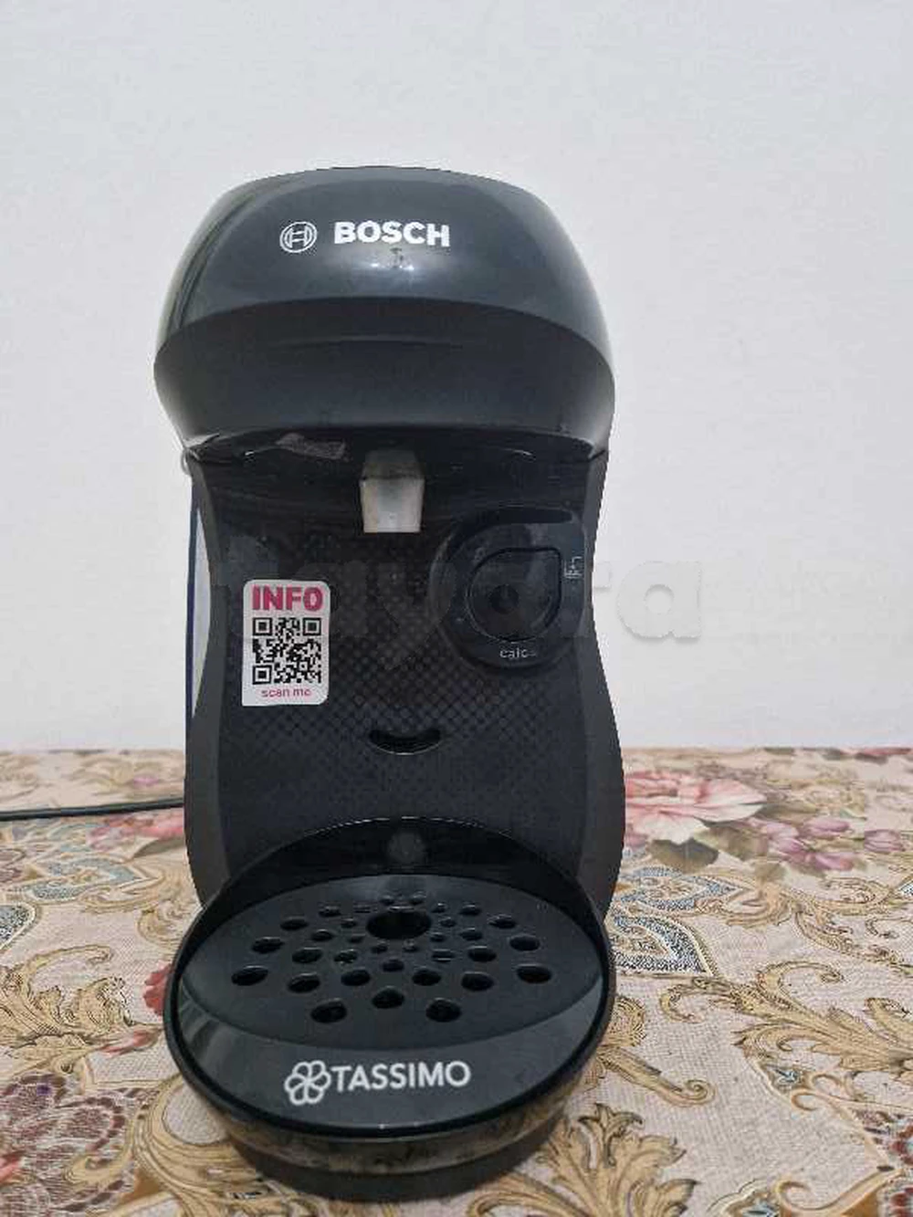Machine à capsules TASSIMO HAPPY TAS1002N, 1400 W, entièrement automatique, adaptée à toutes les tasses, peu encombrante