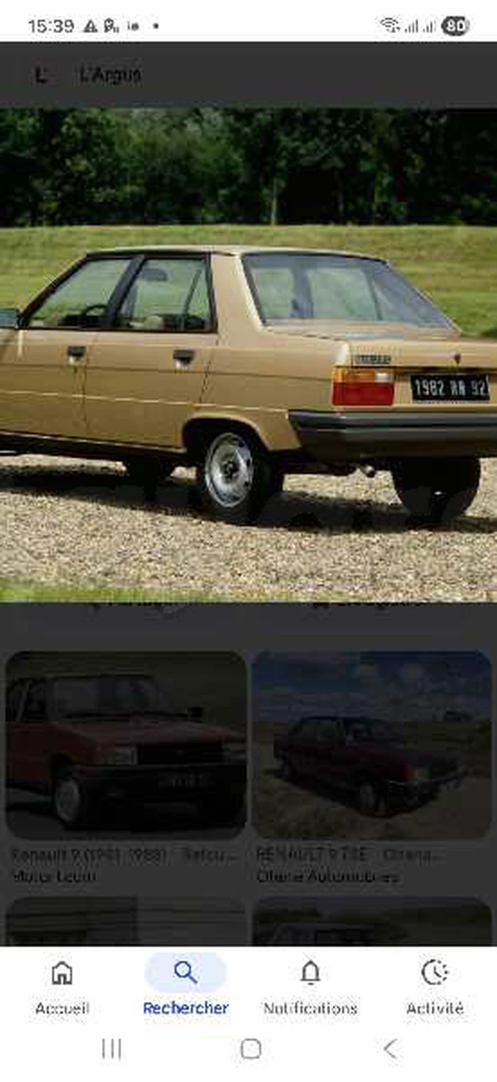 Carte voiture Renault R9