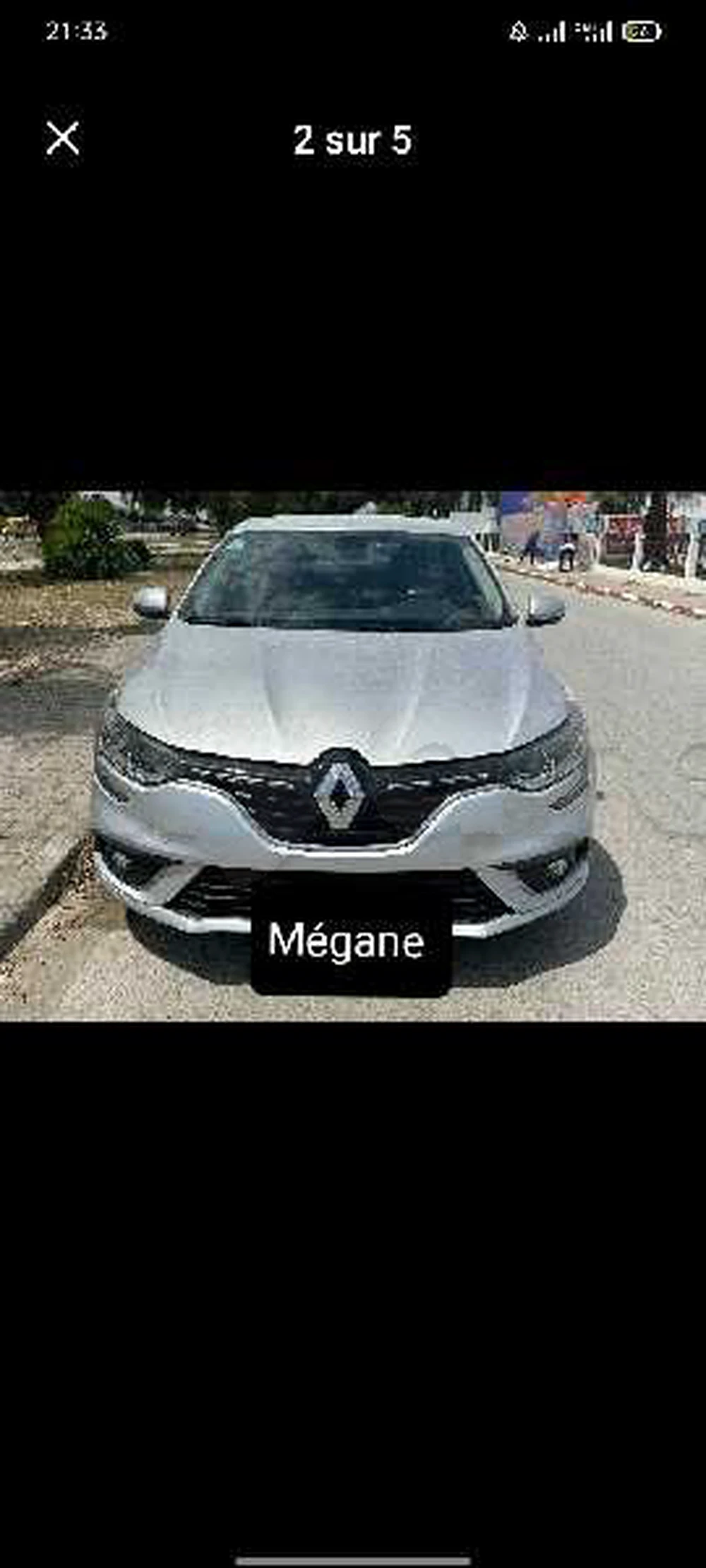 Carte voiture Renault Megane