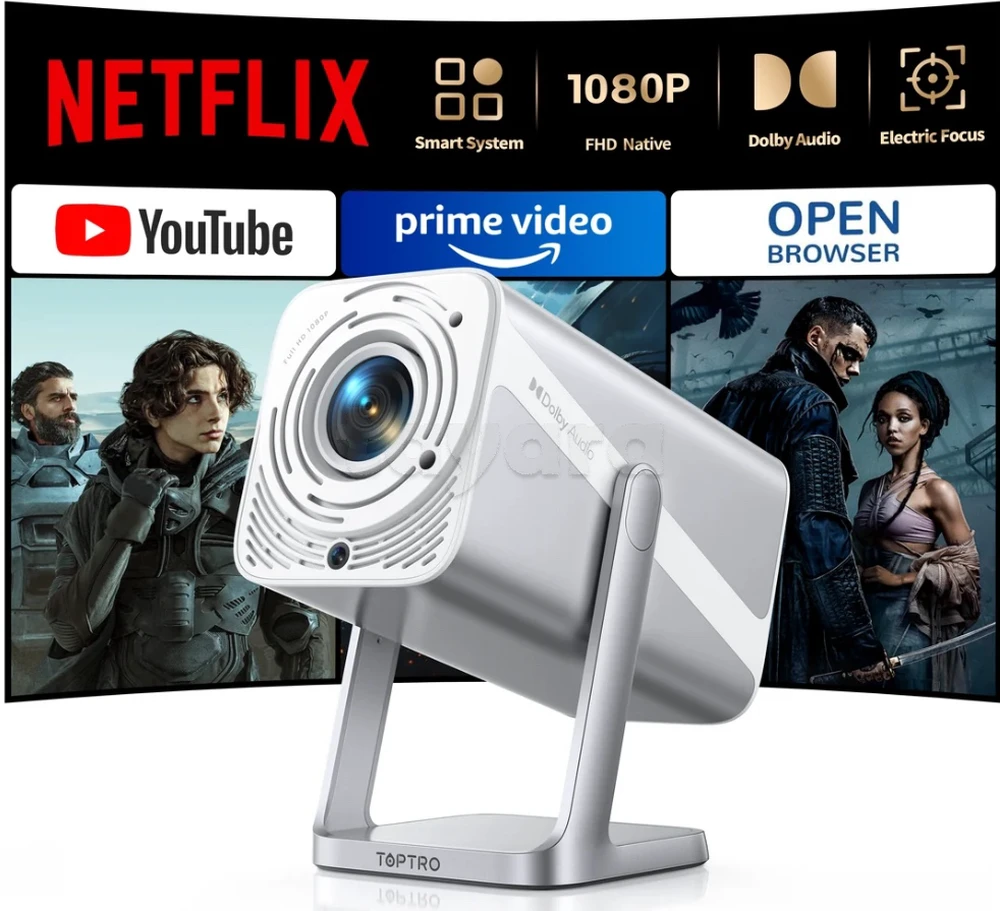 Cacheté!! Vidéo PROJECTEUR Smart 4K